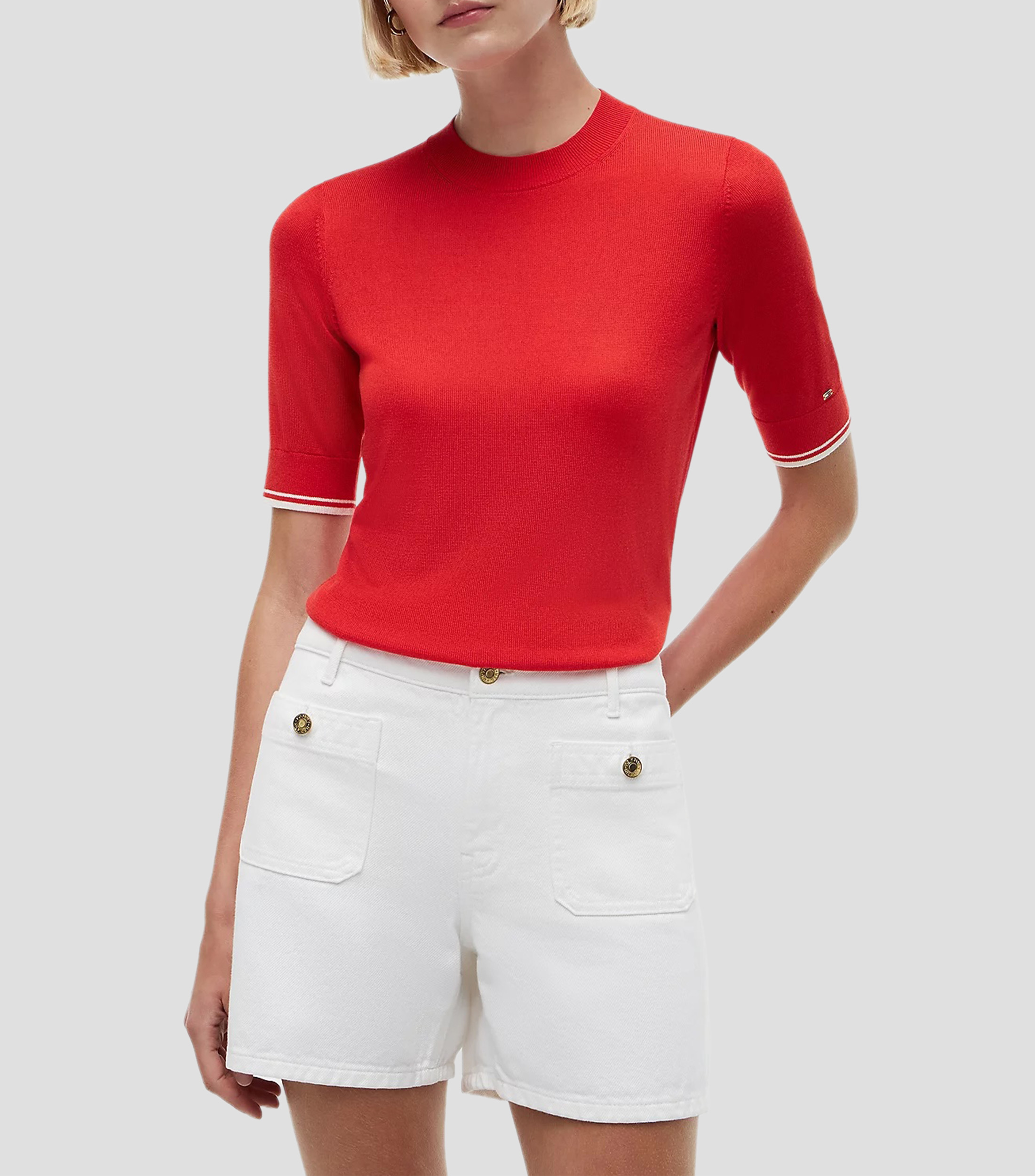 Suéter cuello redondo Mujer