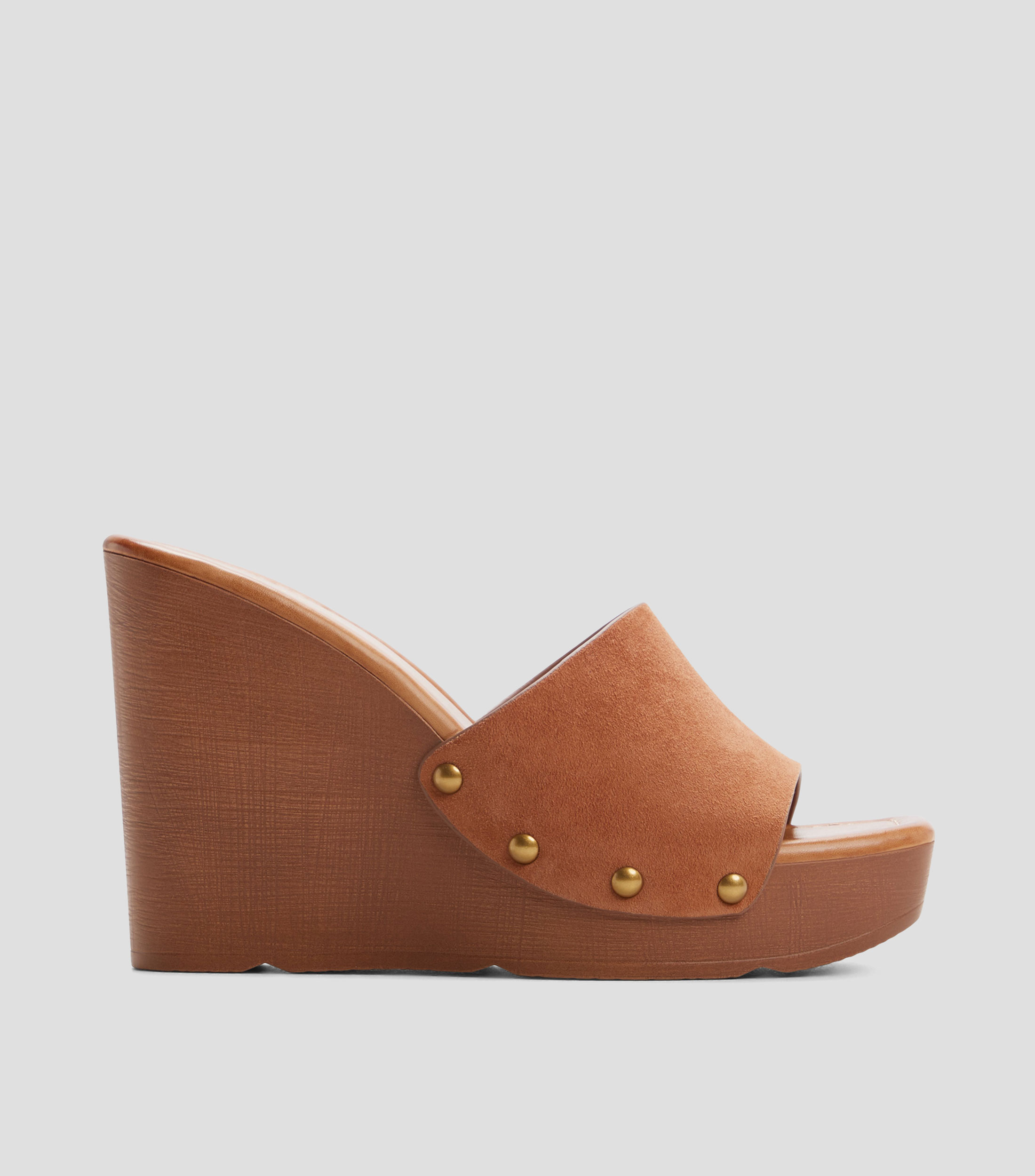 Sandalias con tacón alto de cuña y plataforma Grounded Mujer