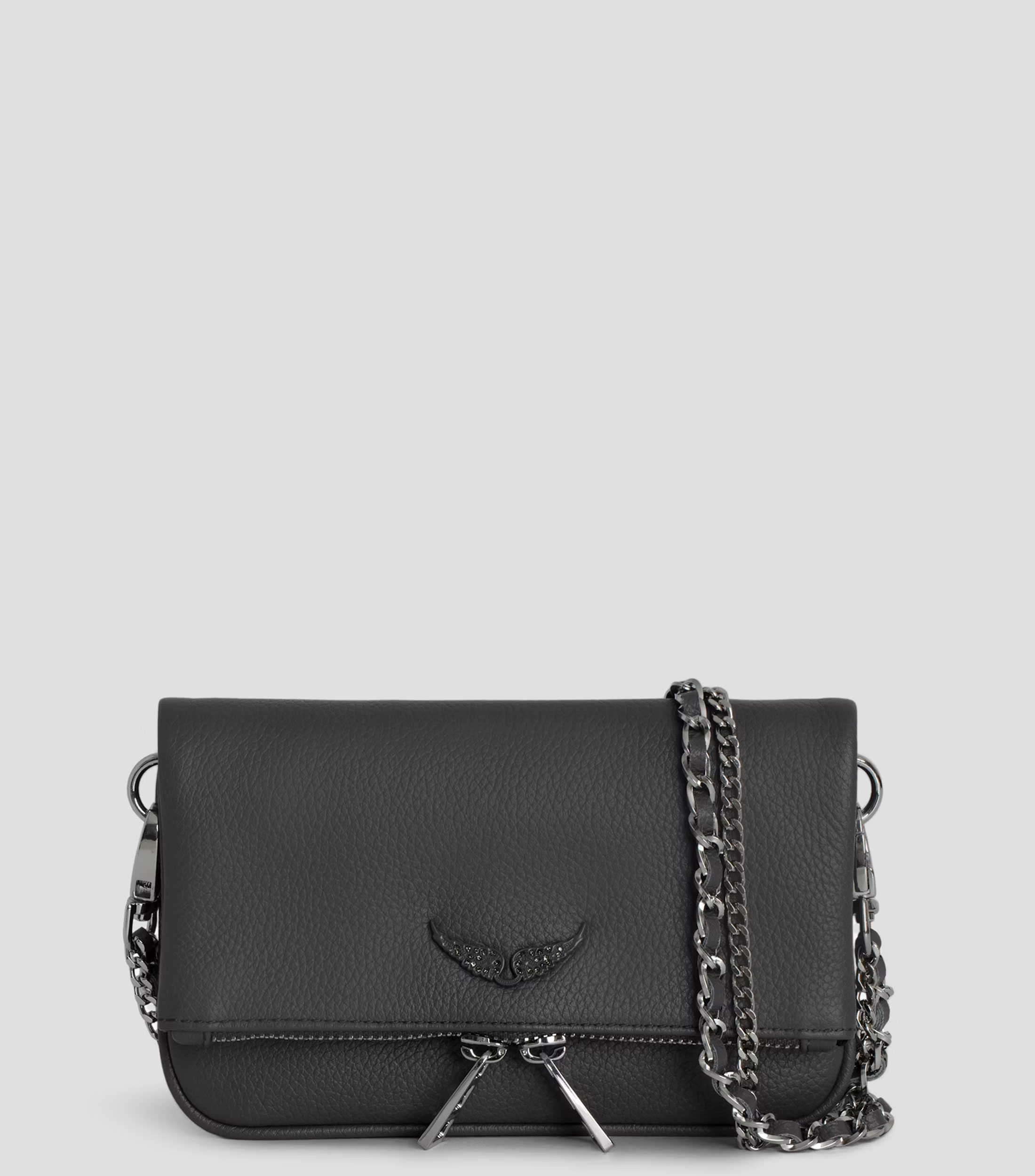 Bolsa Crossbody en cuero Rock Nano granulada Mujer