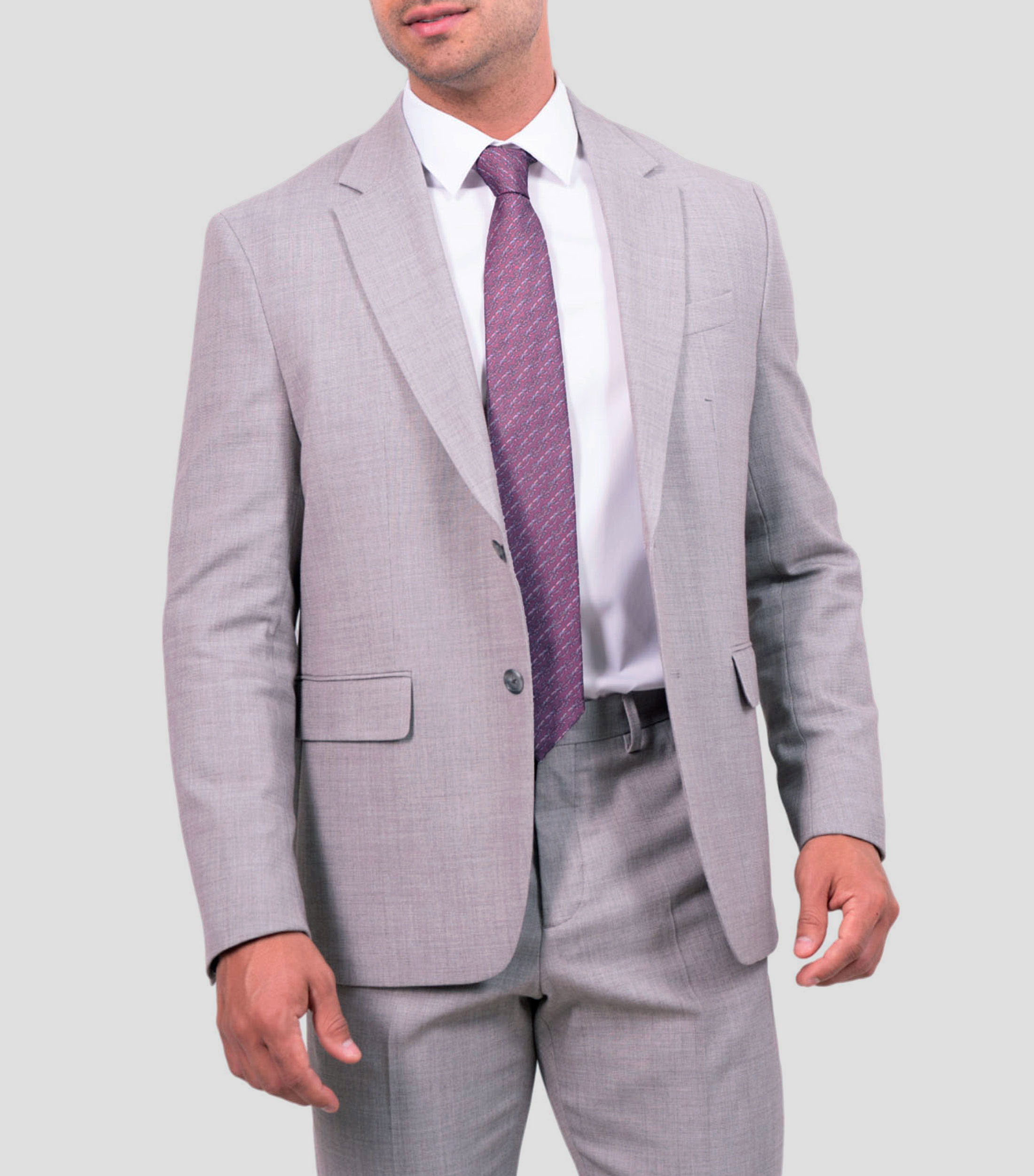 Corbata ancha en seda lila estampada Quetzalcóatl