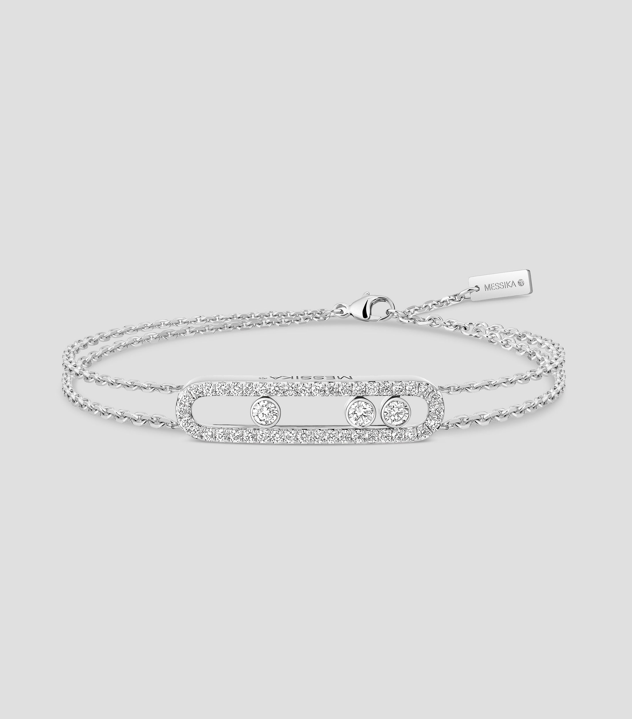 Pulsera en oro blanco 18 Kts Mujer