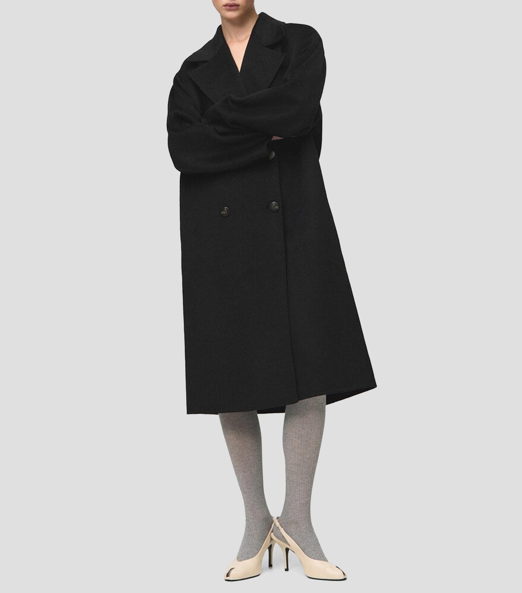 Abrigo midi con botonadura Mujer