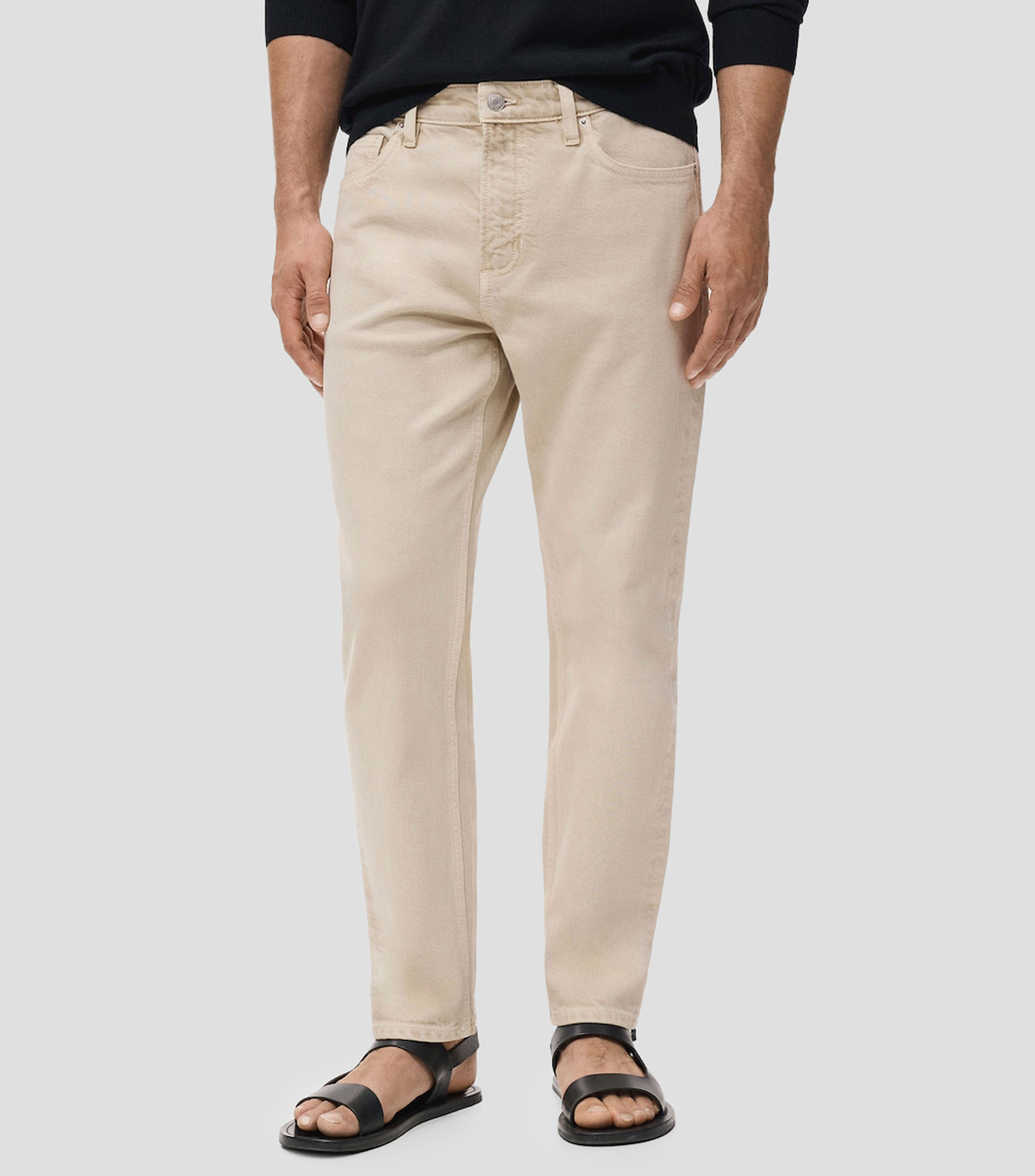 Jeans de corte tapered fit Hombre