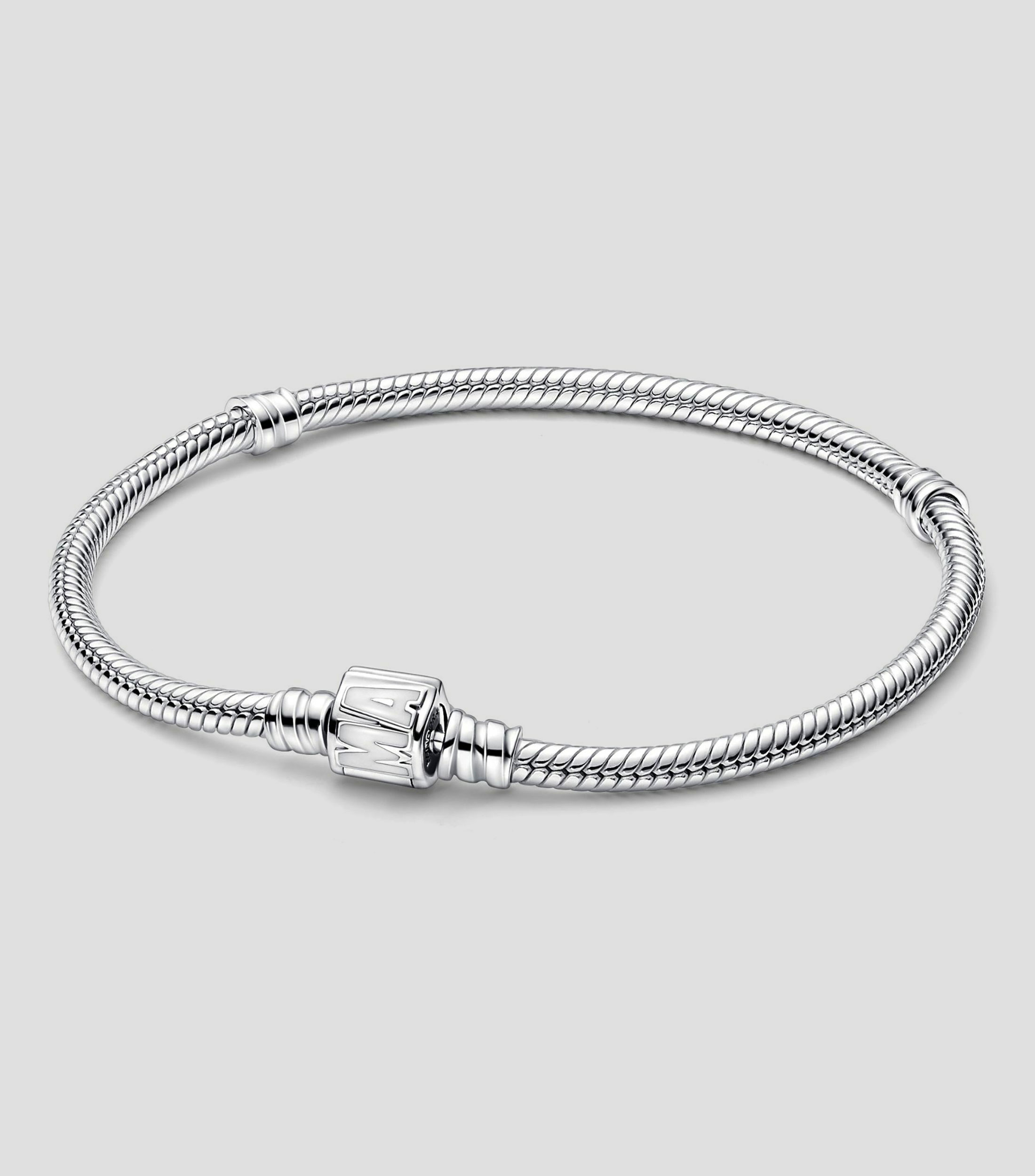 Brazalete en Plata con Broche de Marvel Mujer