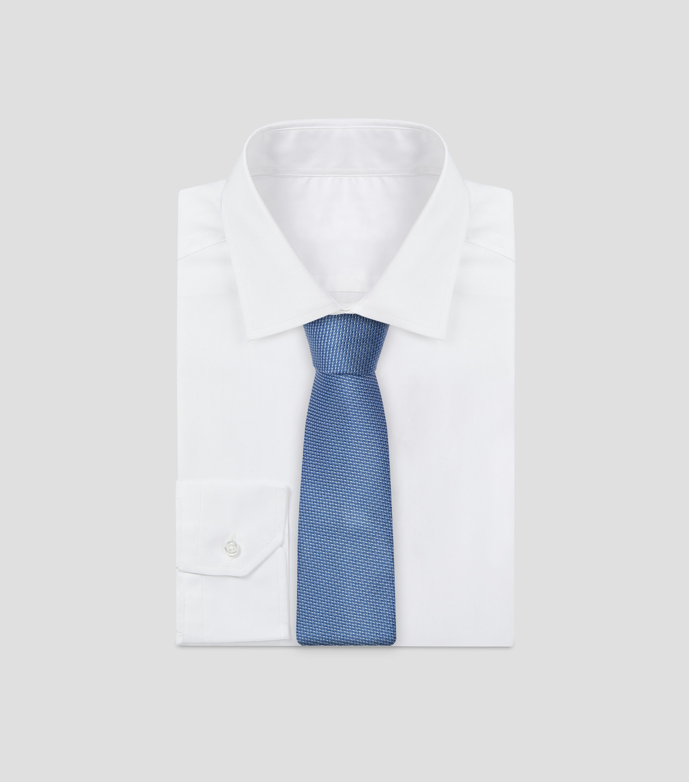 Corbata ancha de seda estampada