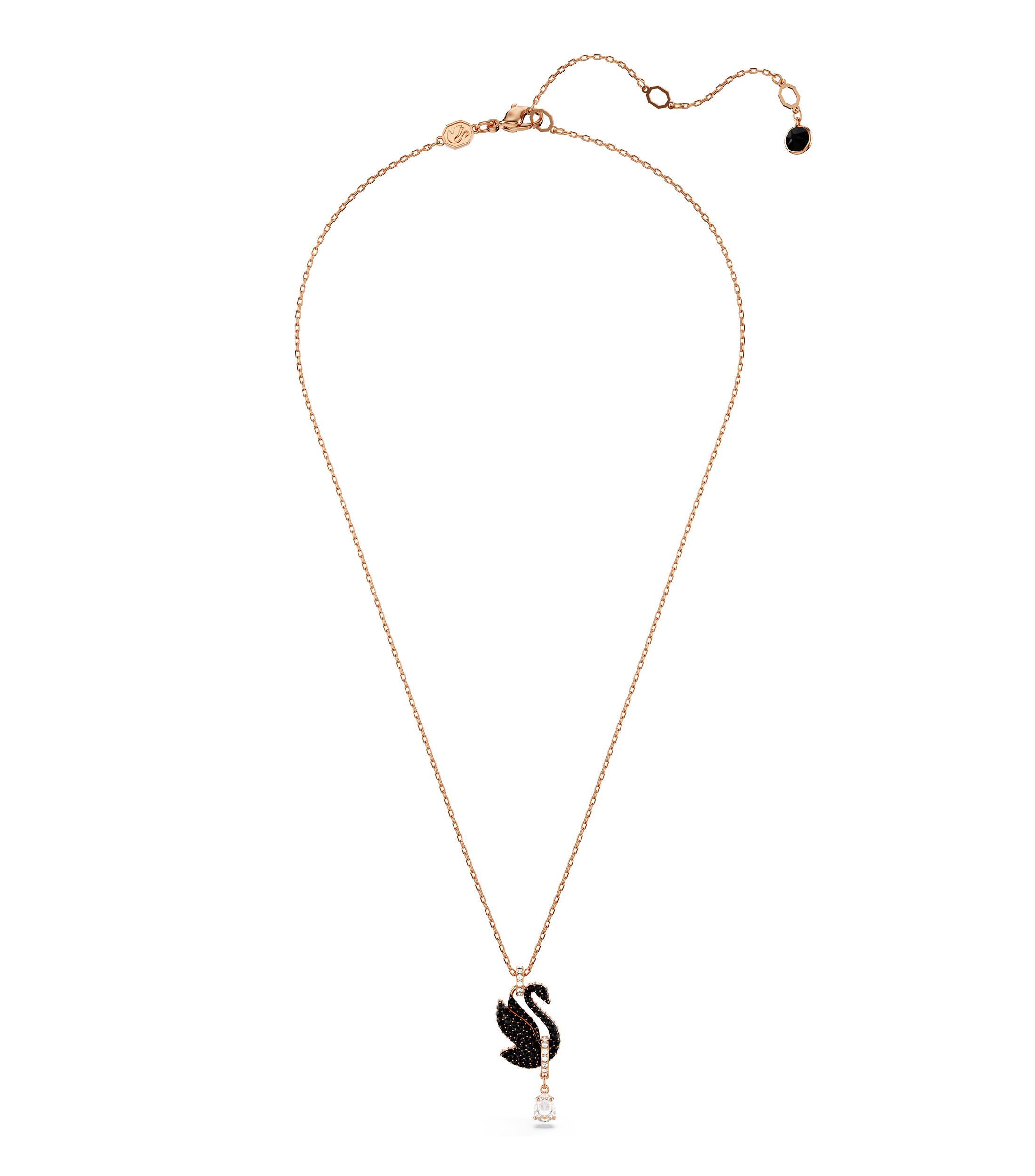 Collar en bano de oro rosa Swan Cisne Mujer