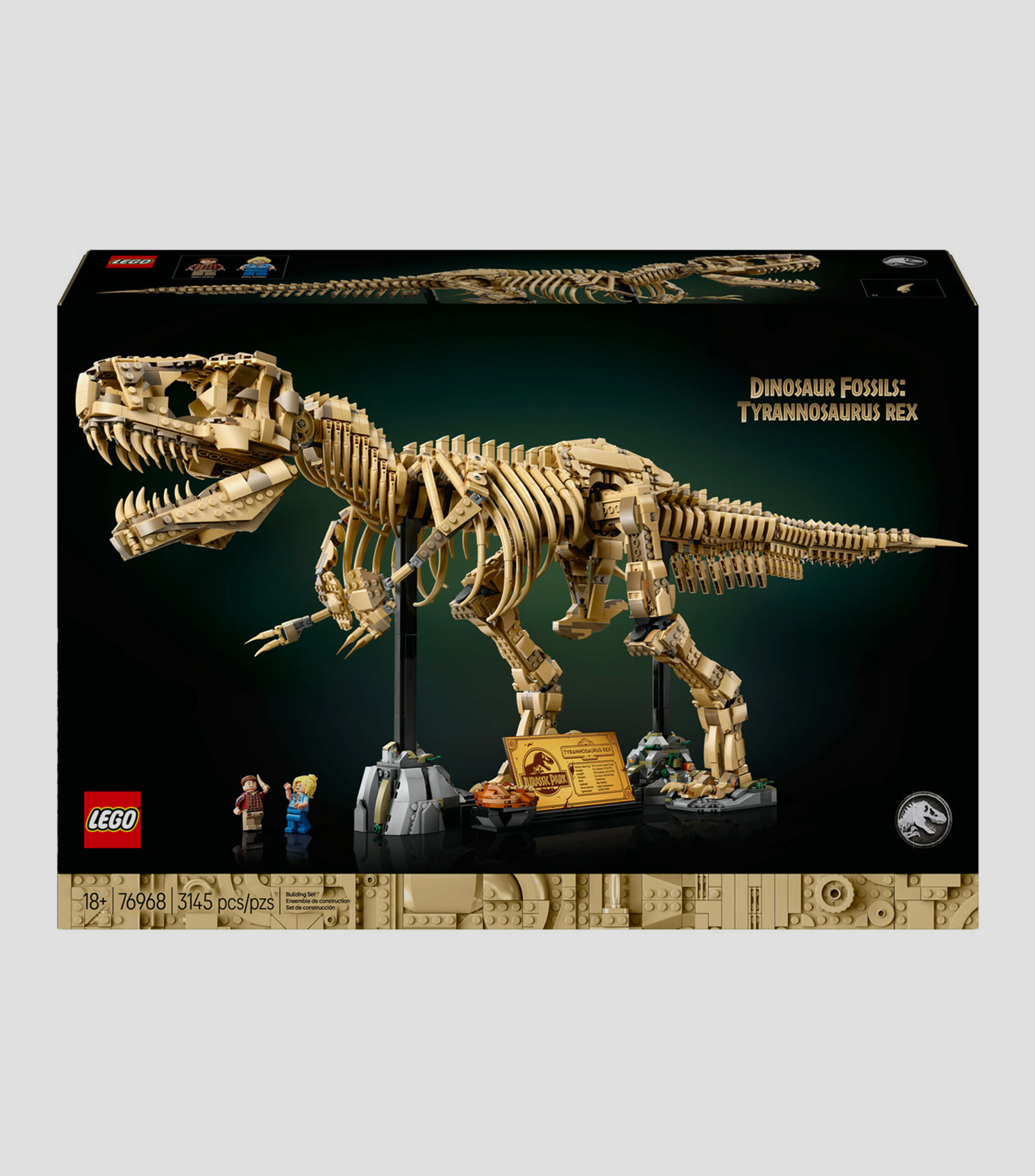 Lego Jurassic World Fósiles de Dinosaurio Tyrannosaurus Rex 76968