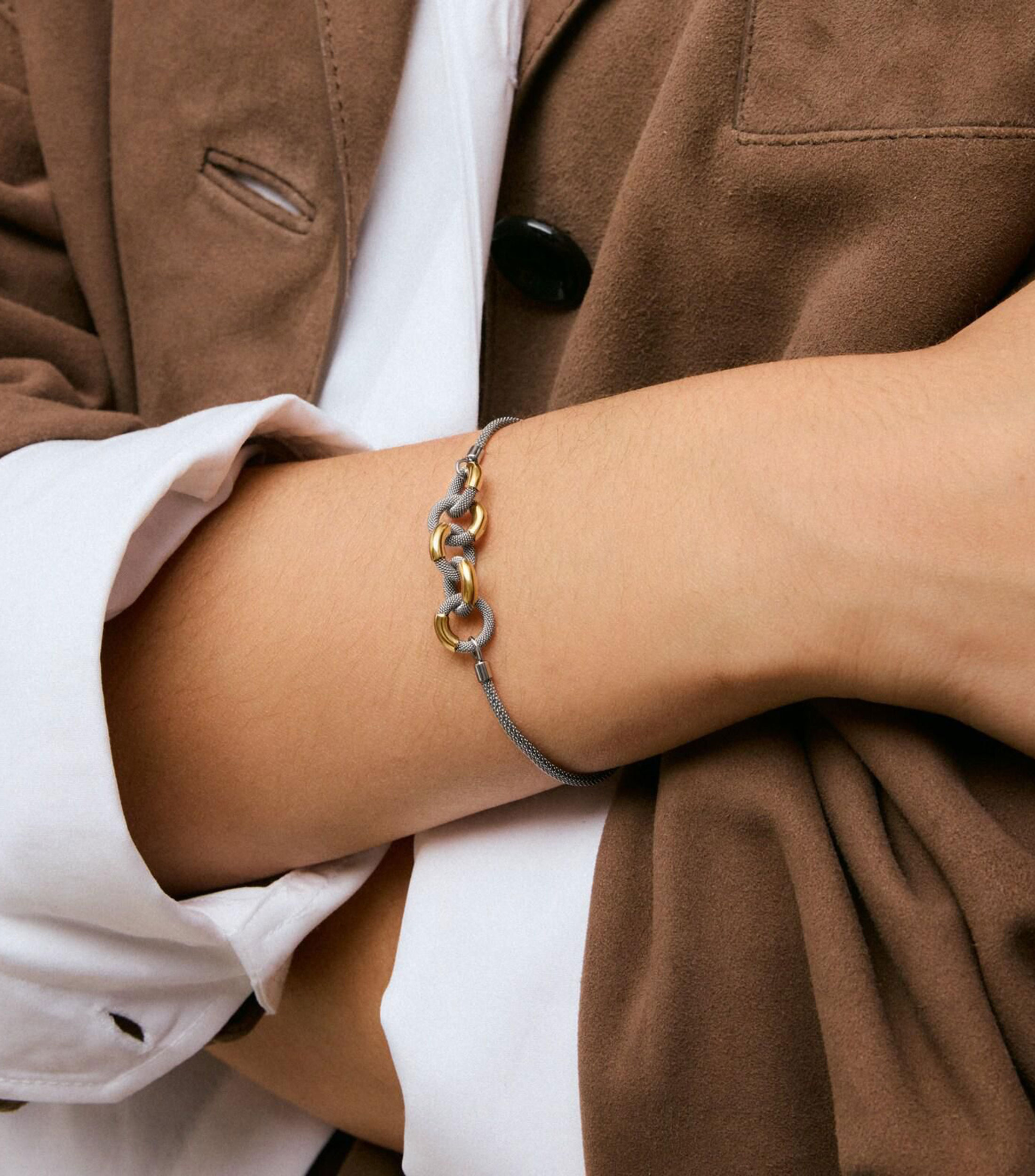 Pulsera con motivos entrelazados Unlock Mujer