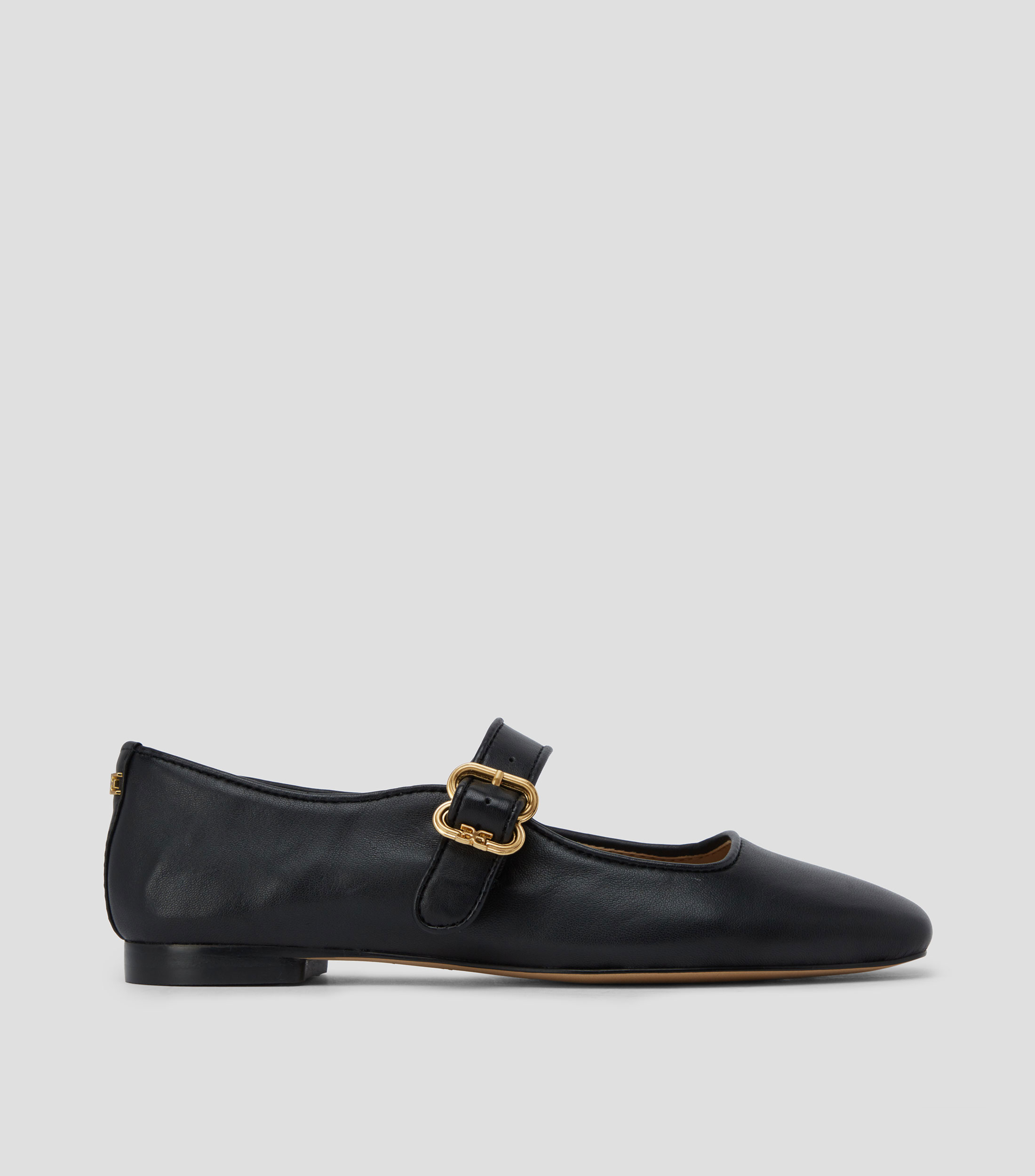 Flats en piel con herraje Mujer