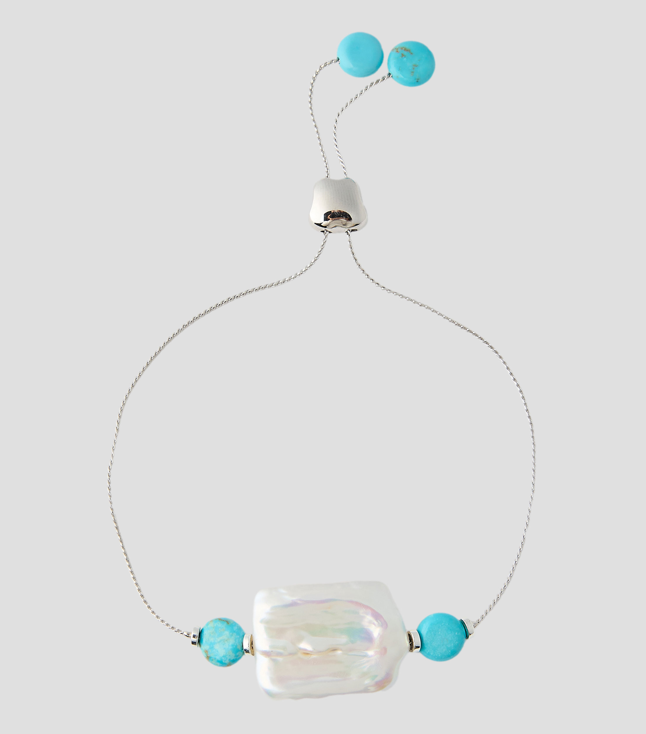 Pulsera ajustable con perla Mujer