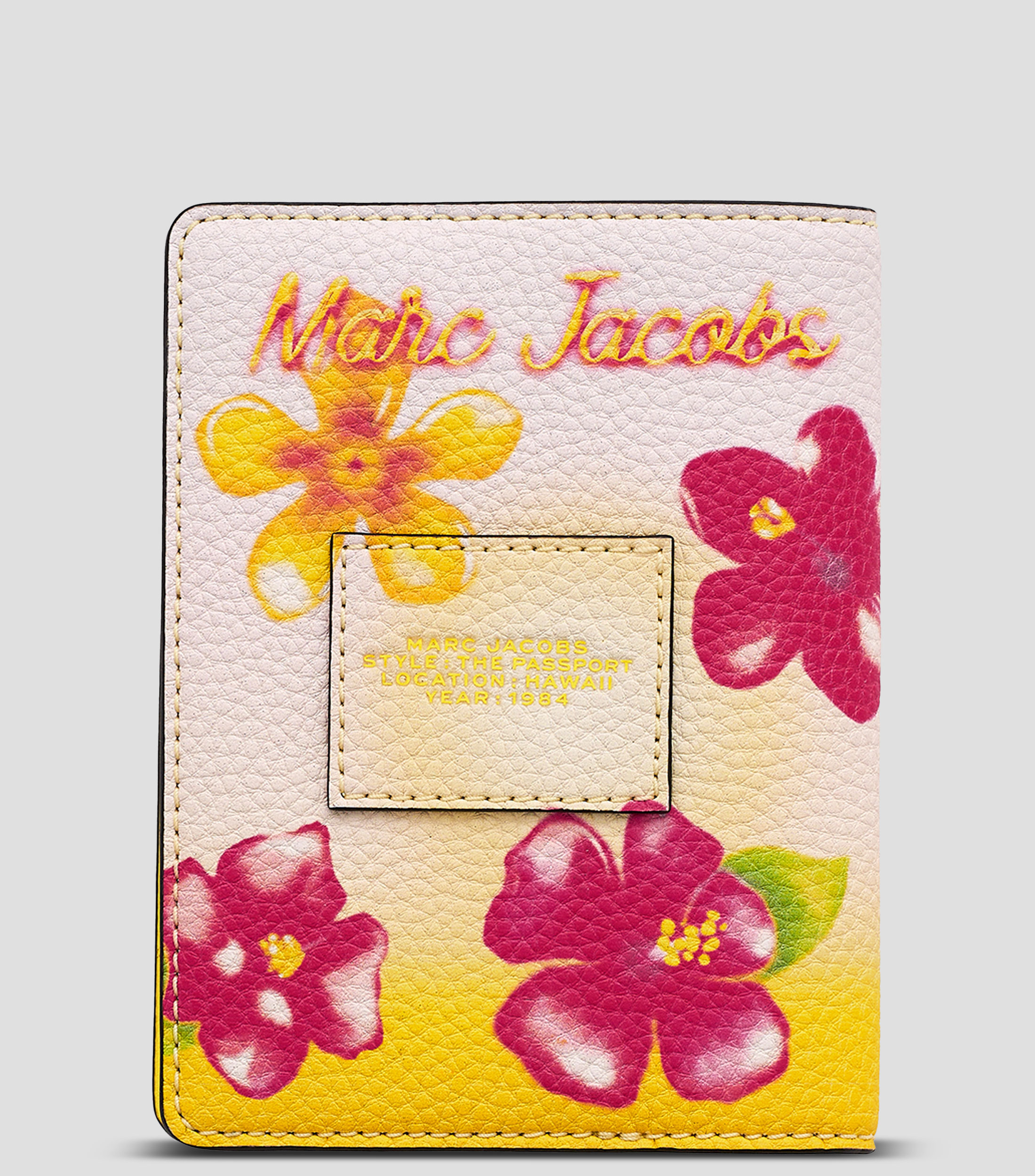 Portapasaporte multicolor en piel City Capsule Hawaii estampado Mujer