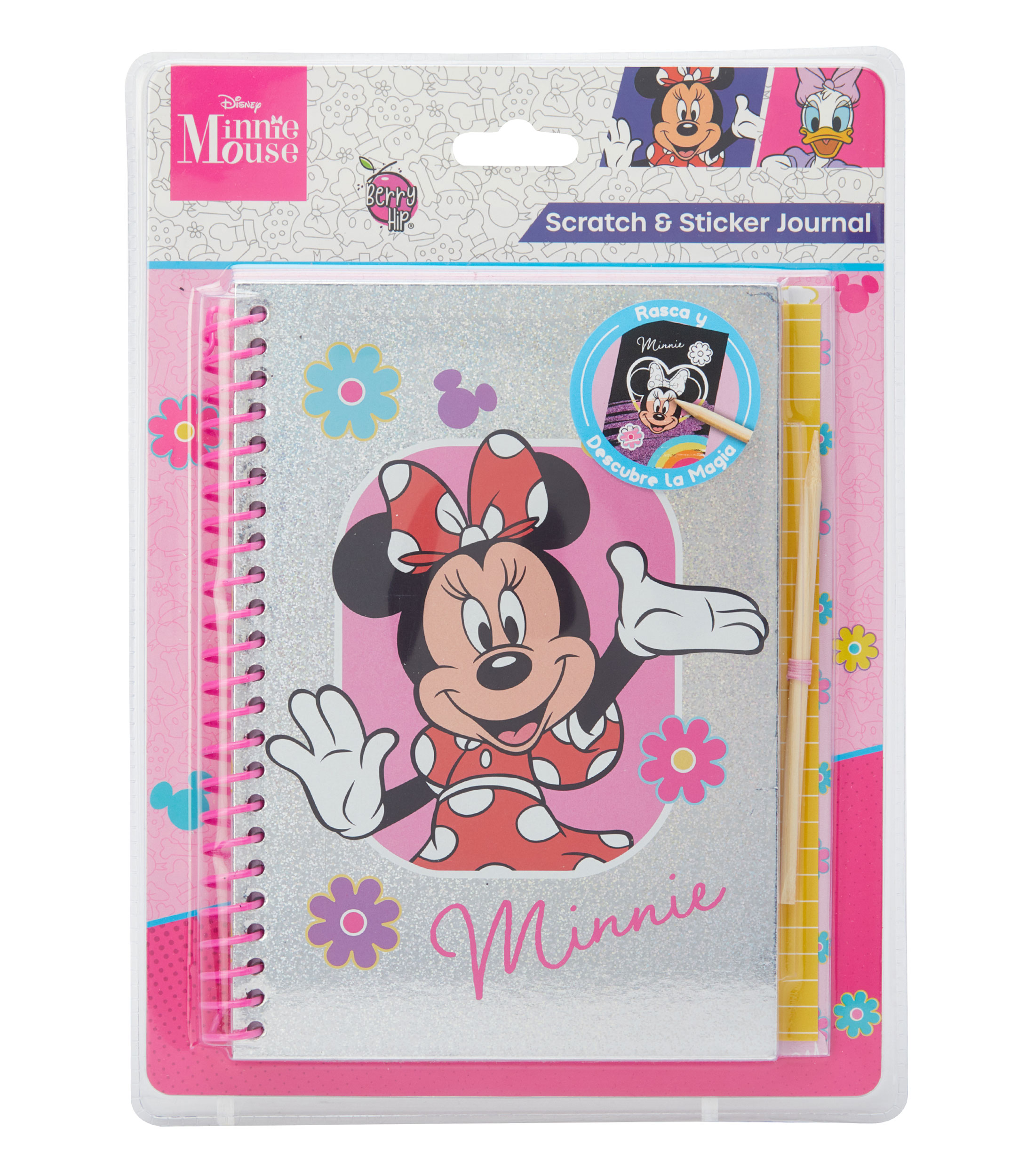 Diario Scratch & Sticker Journal Minnie Mouse