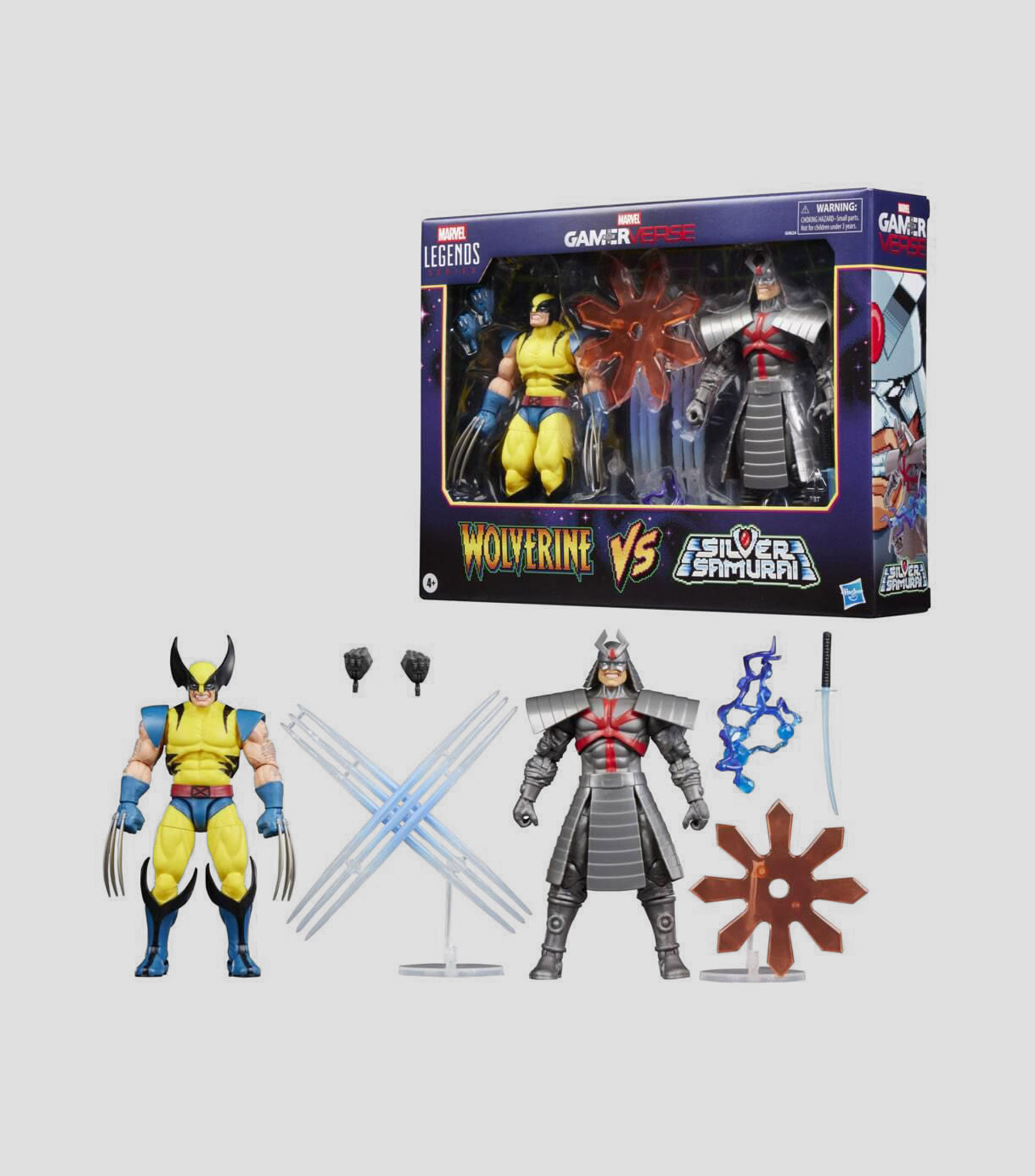 Set 2 Figuras de acción, Marvel Legends Series: Gamerverse - Wolverine vs Silver Samurai
