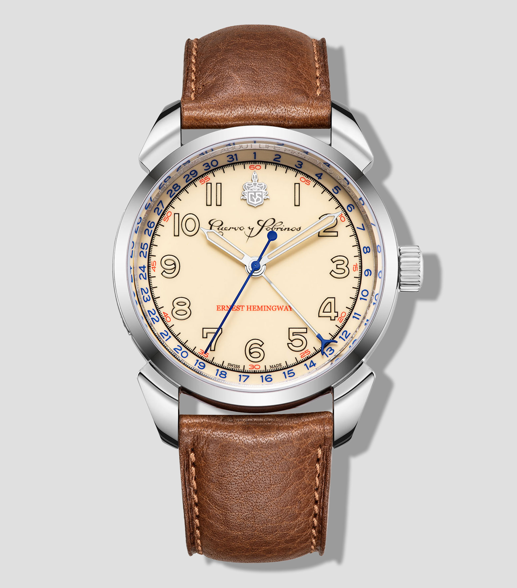 Reloj para Hombre Hemingway Icónico casual plateado
