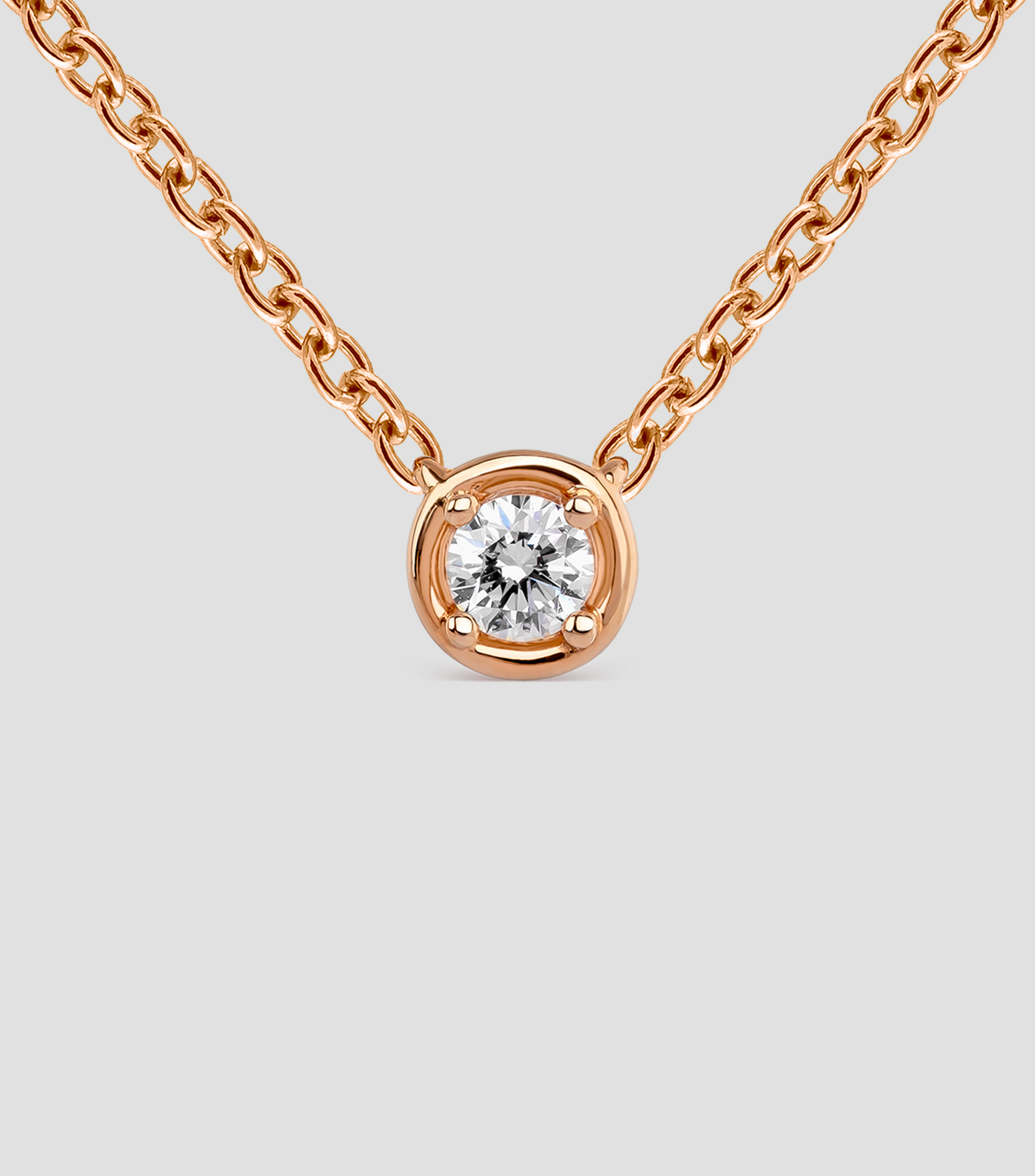 Collar en oro rosa de 18 Kts Idalia Mujer