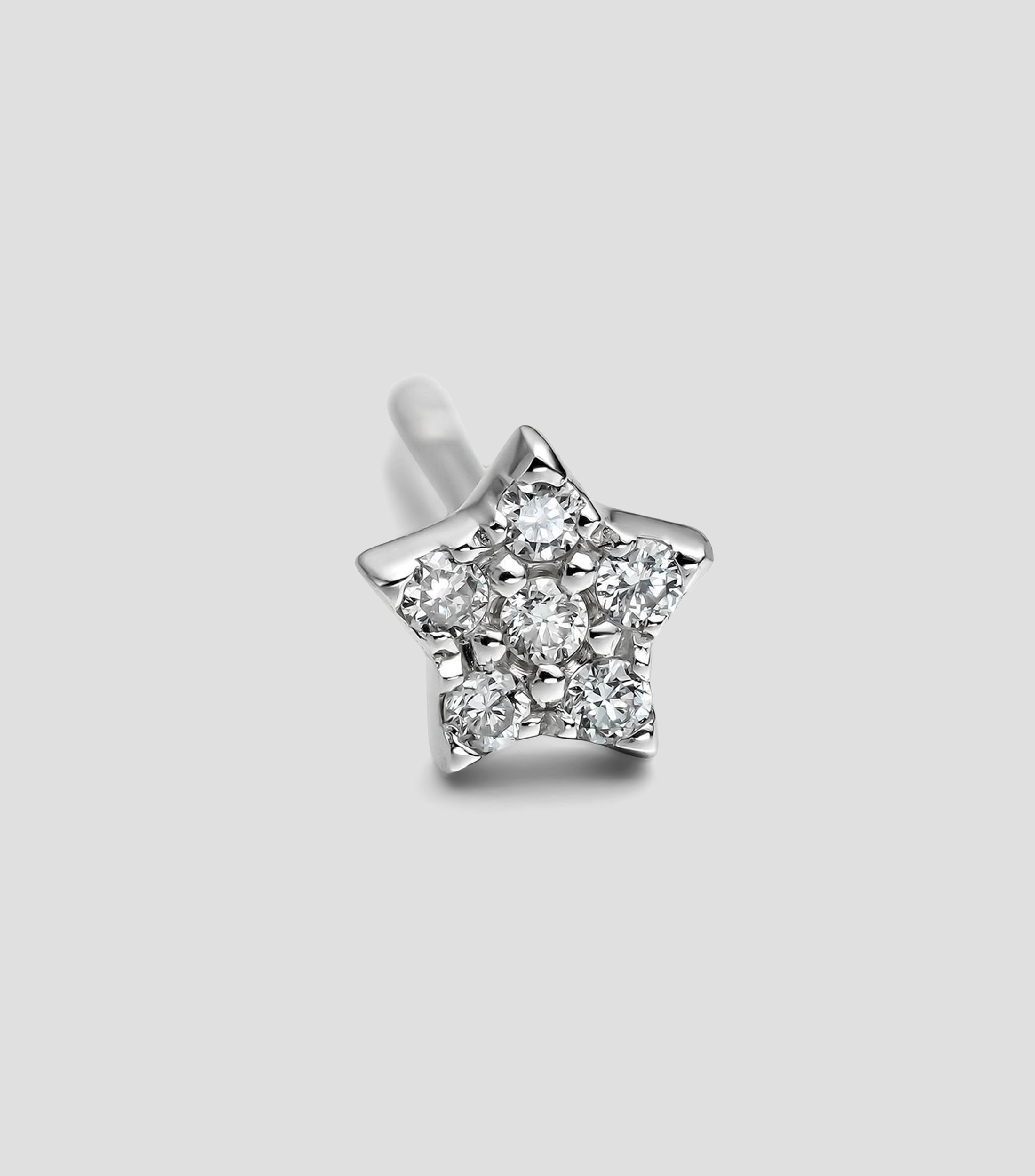 Pendiente en oro blanco de 18 Kilates con diamantes XS Diamond Mujer