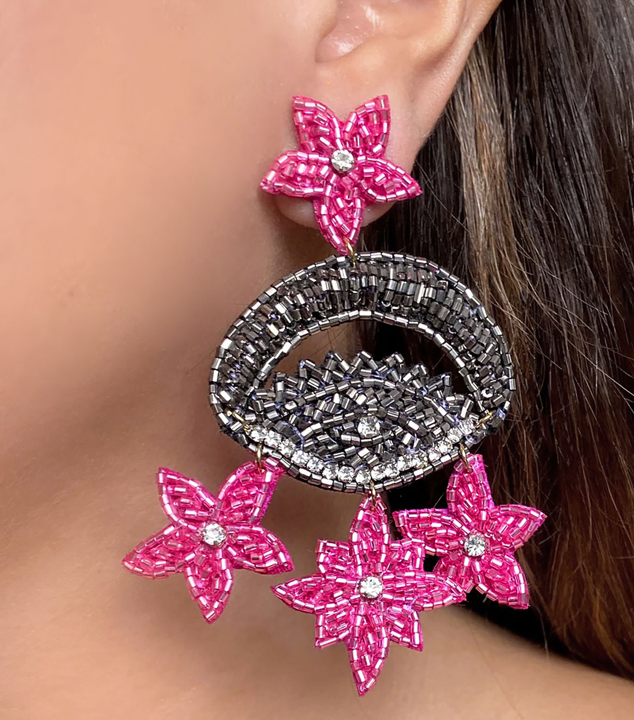 Aretes Chadelier Mujer