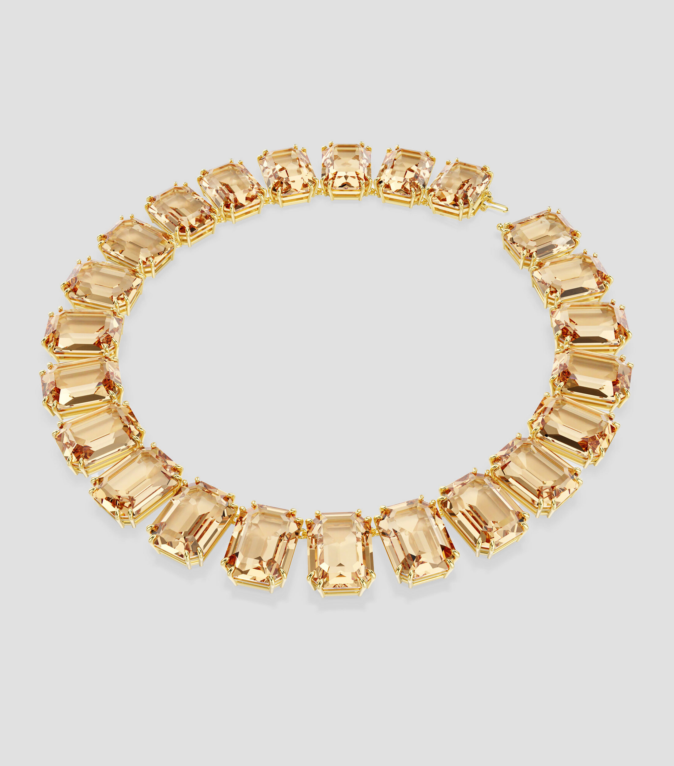 Collar con cristales octagonales Unisex