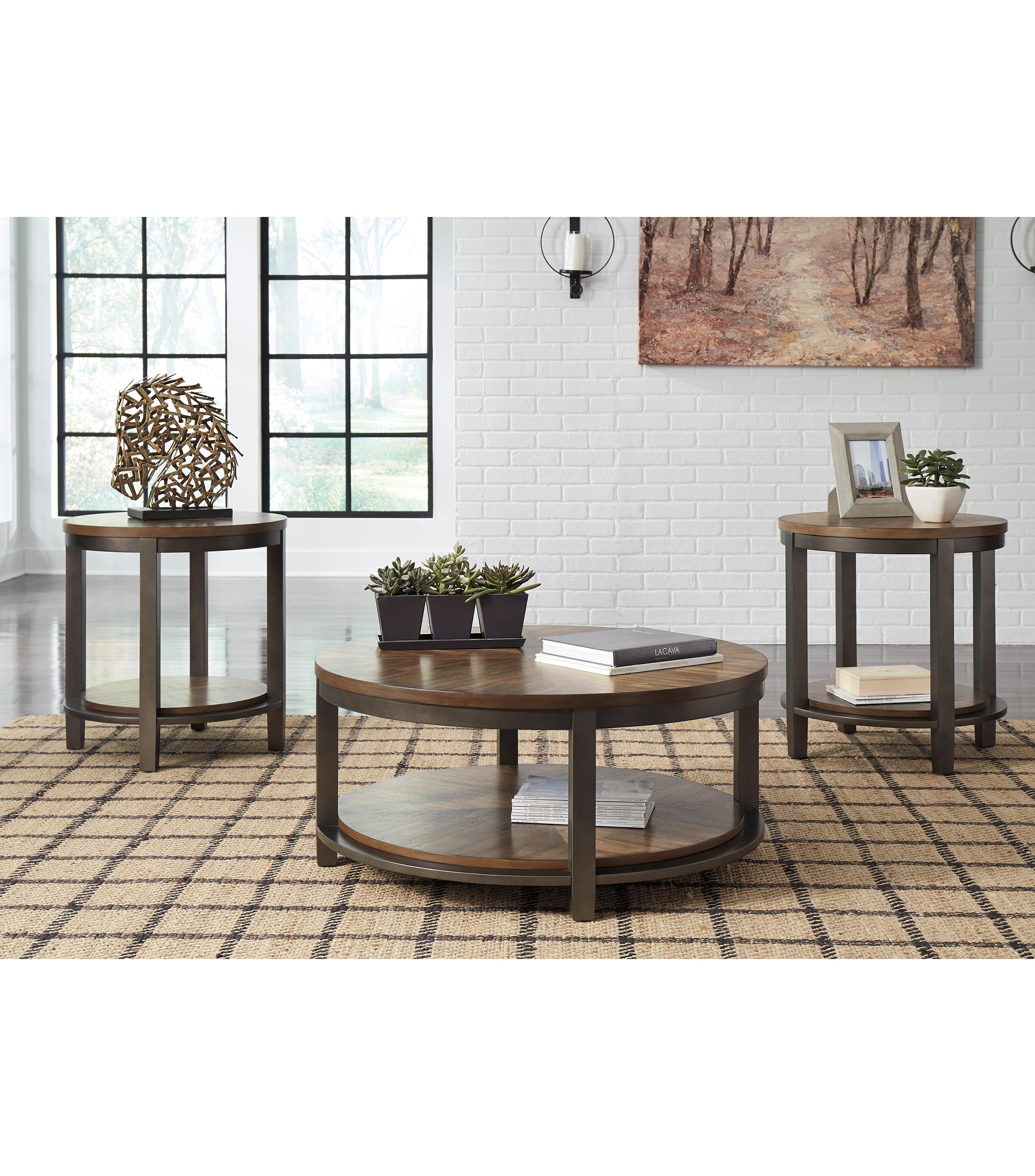 Set de tres Mesas Tuktu en Madera