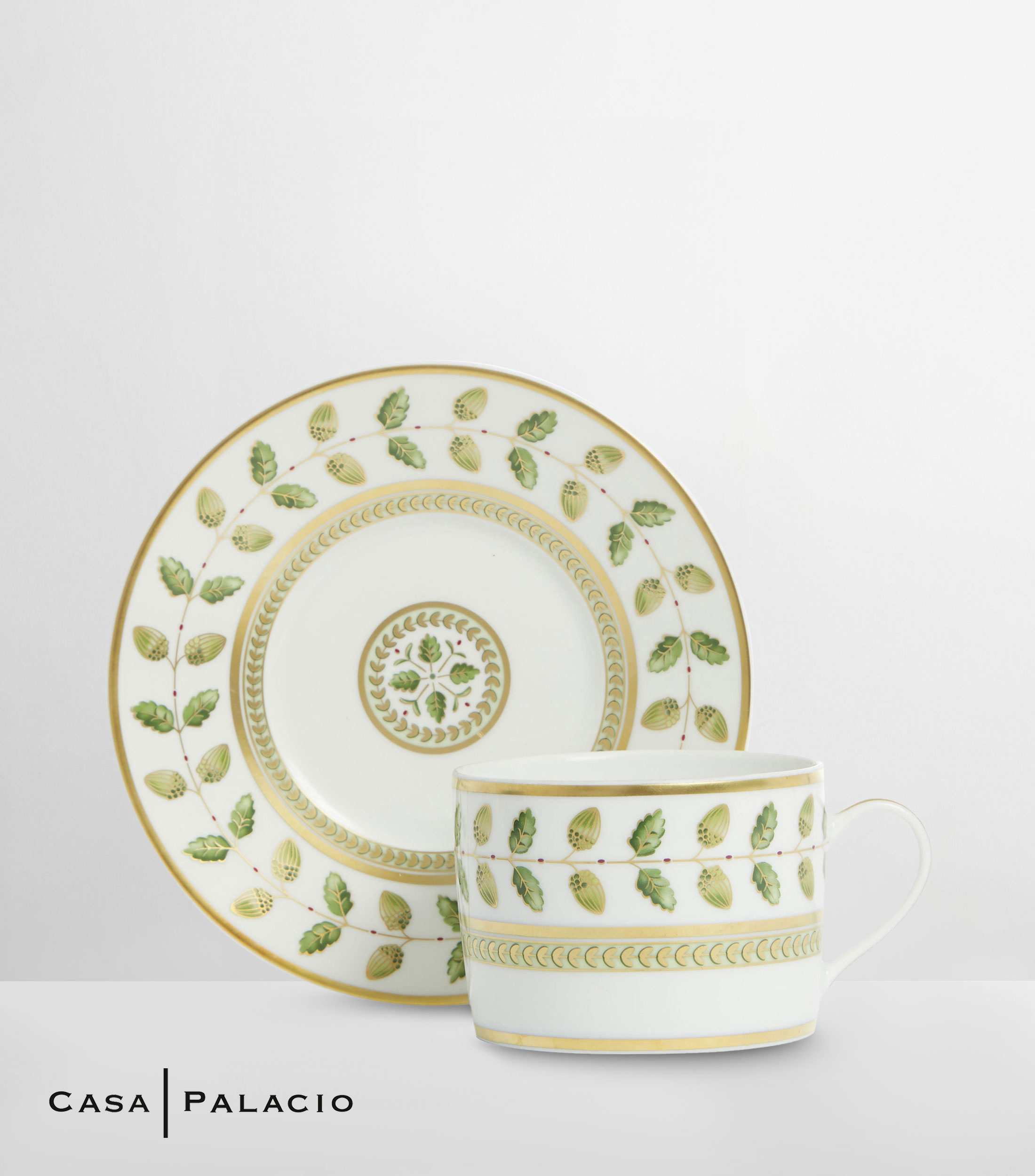 Terno Constance en porcelana blanca