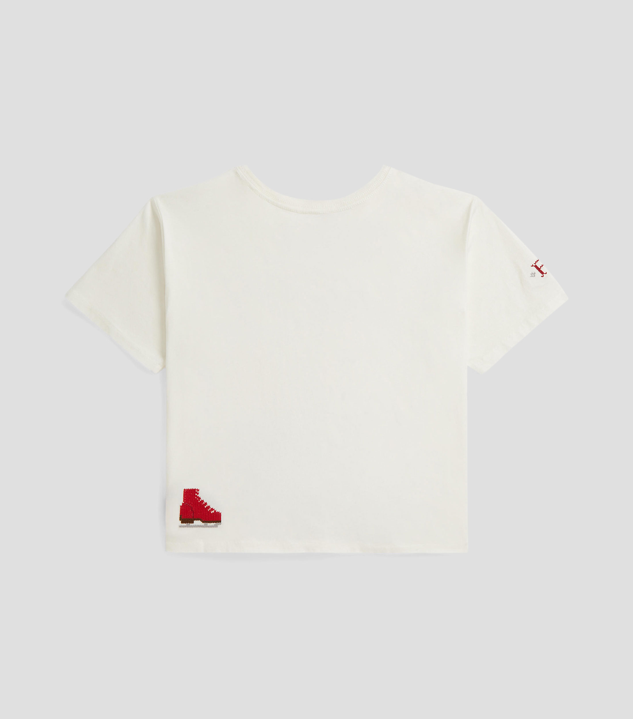 Playera de cuello redondo y manga corta Niña