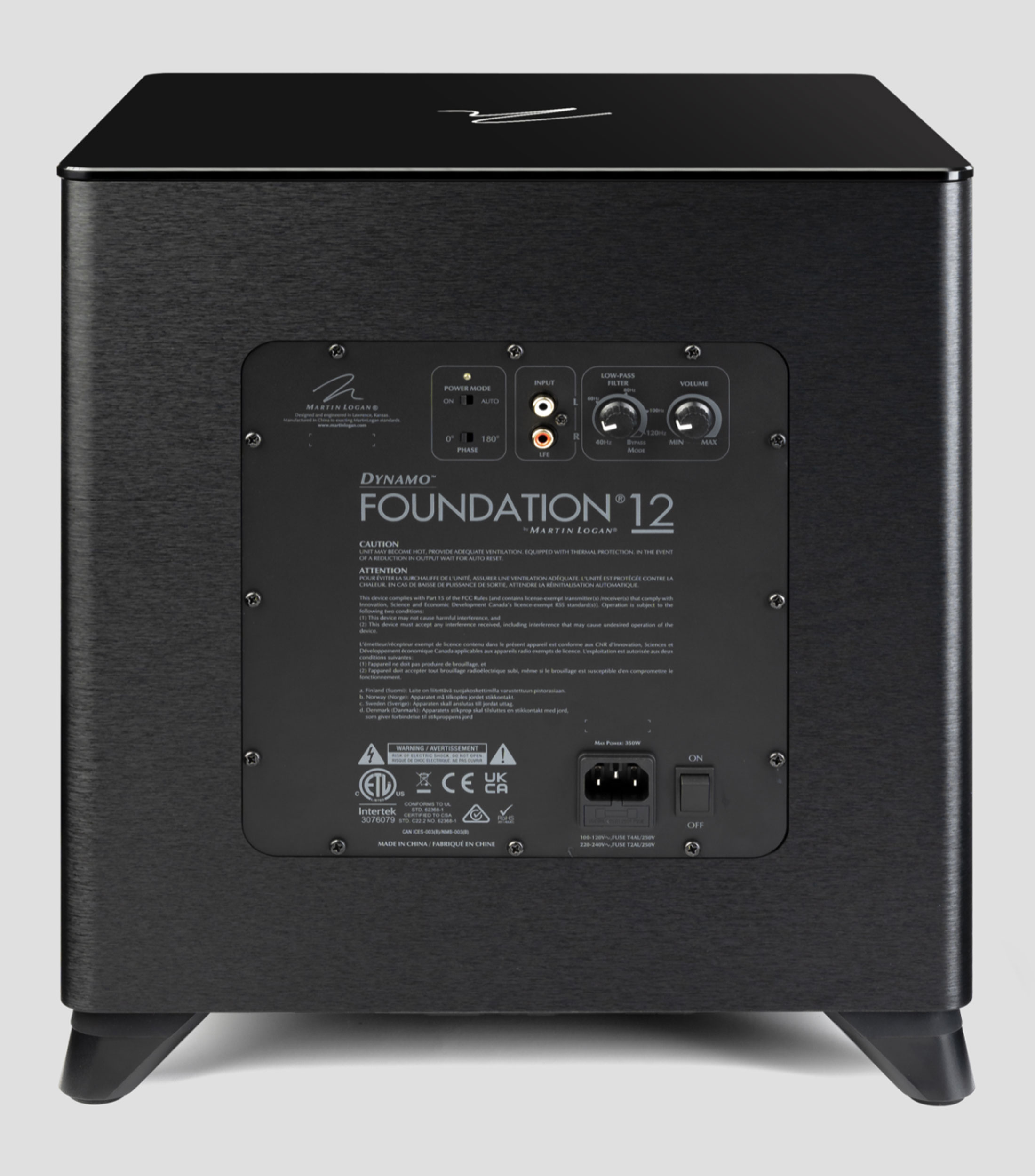 Bocina Subwoofer Dynamo Foundation 12, Alámbrica, 350W