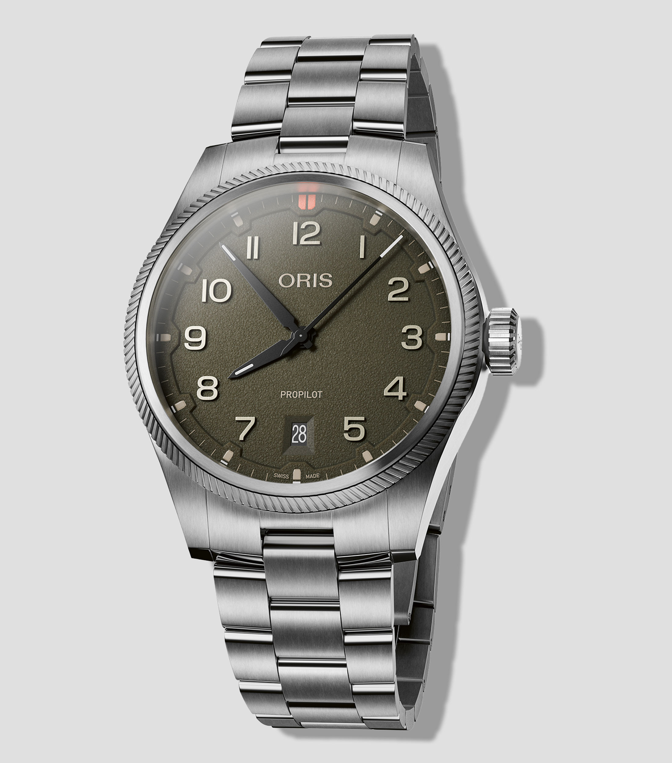 Reloj para Hombre ProPilot Date casual plateado/negro