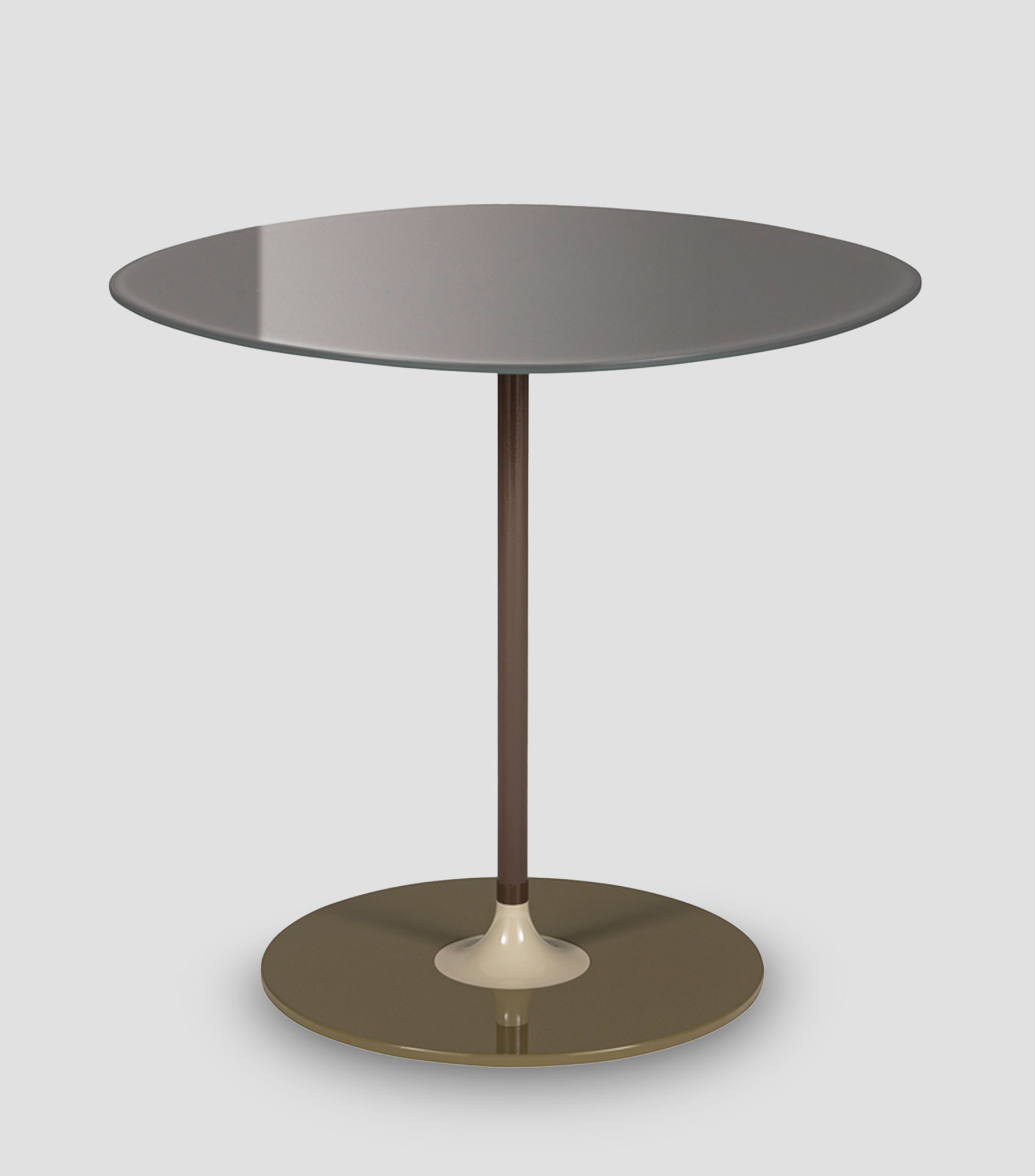 Mesa Lateral Thierry en metal gris