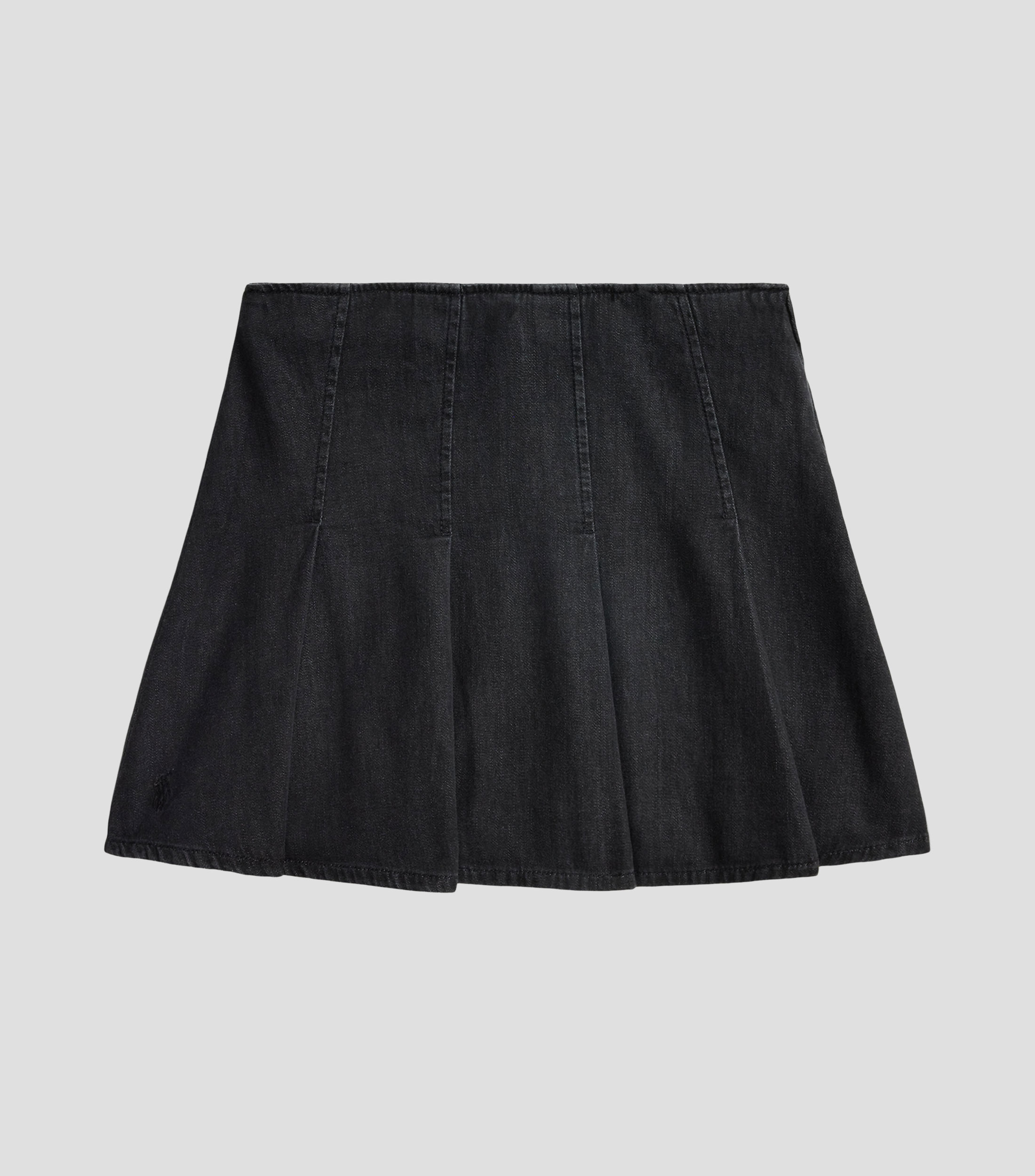 Falda midi de corte recto lisa Niña