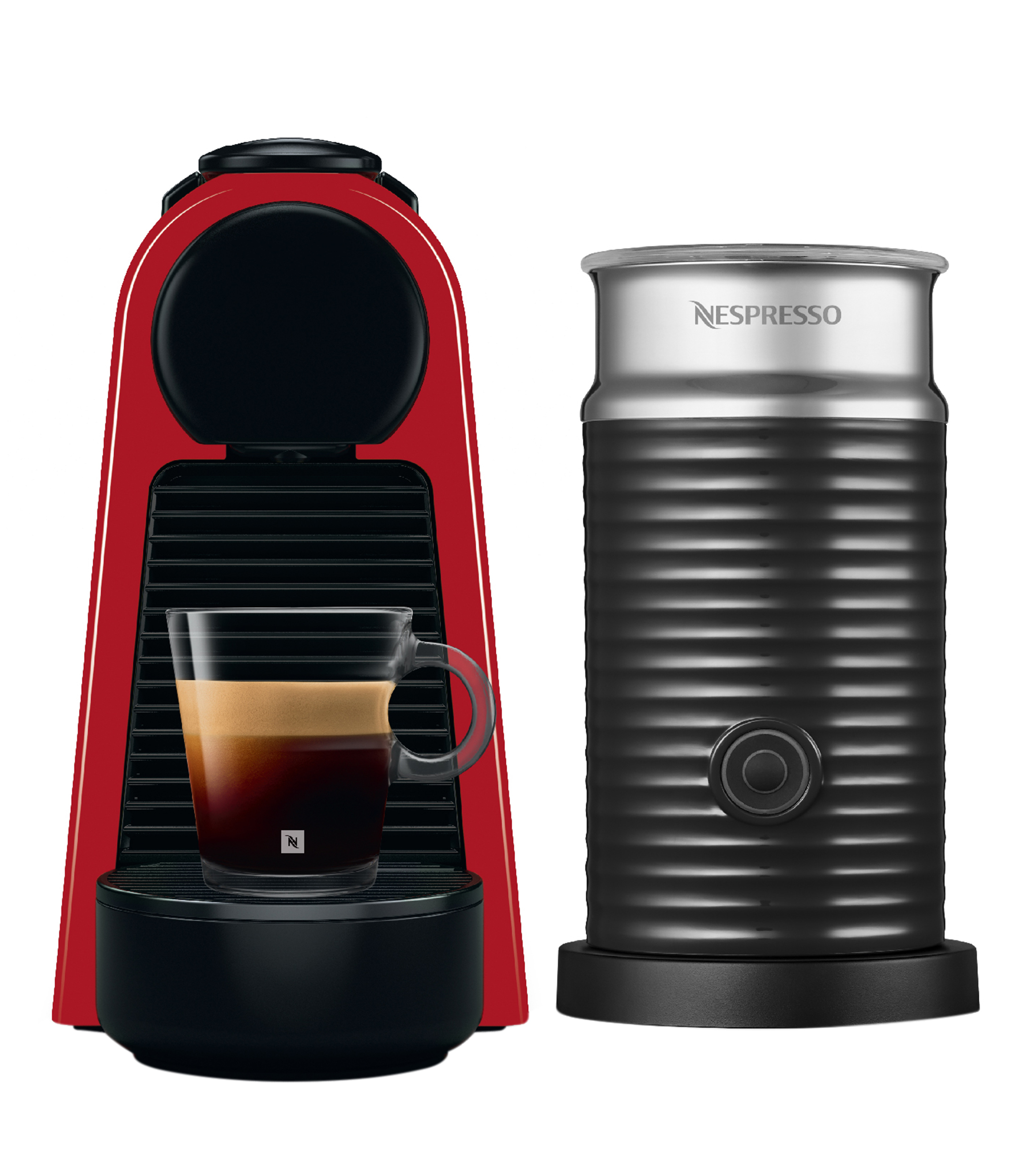 Nespresso Combo Cafetera Essenza Mini & Aeroccino3 Roja El Palacio de Hierro