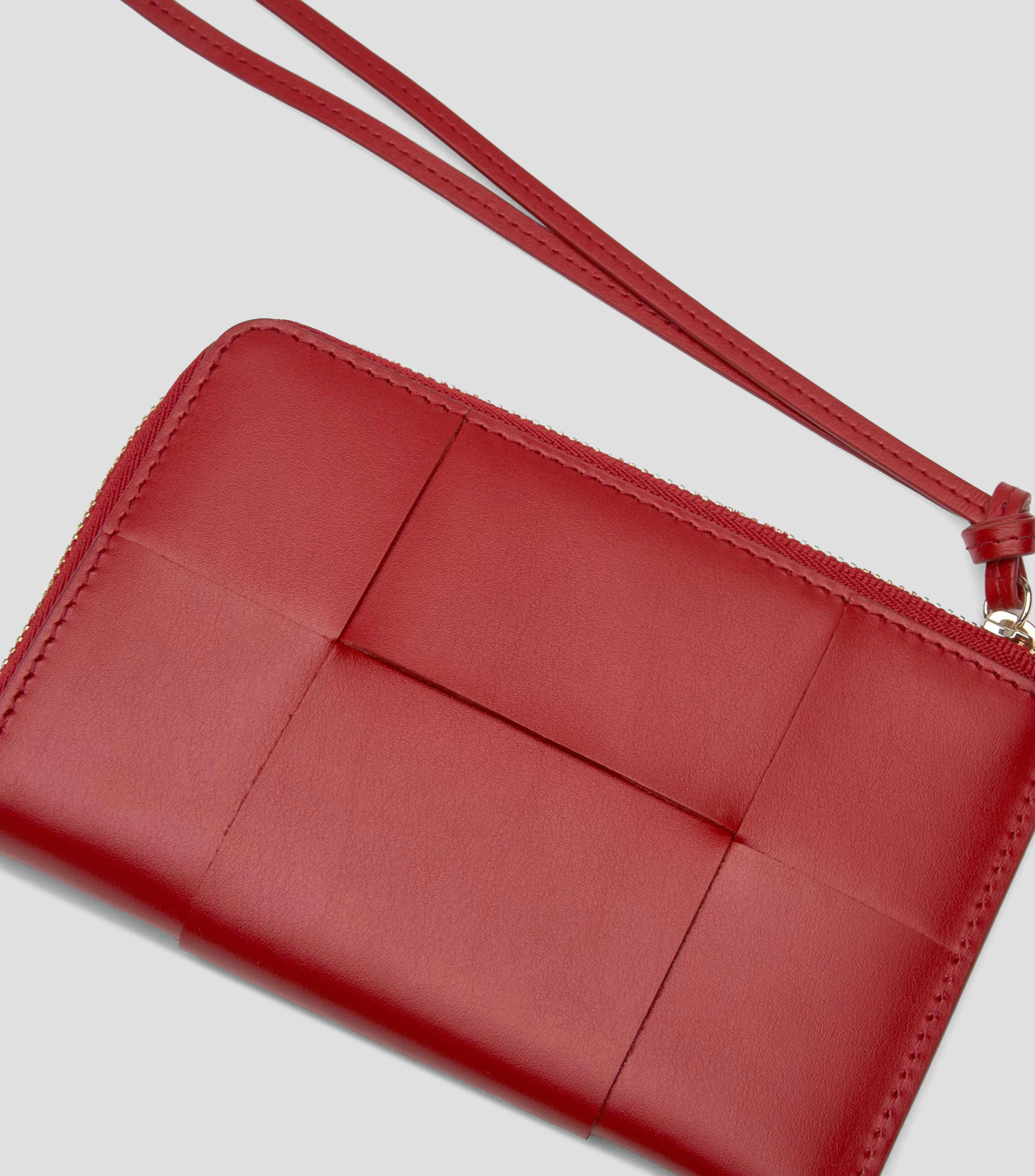Cartera en piel liso Mujer