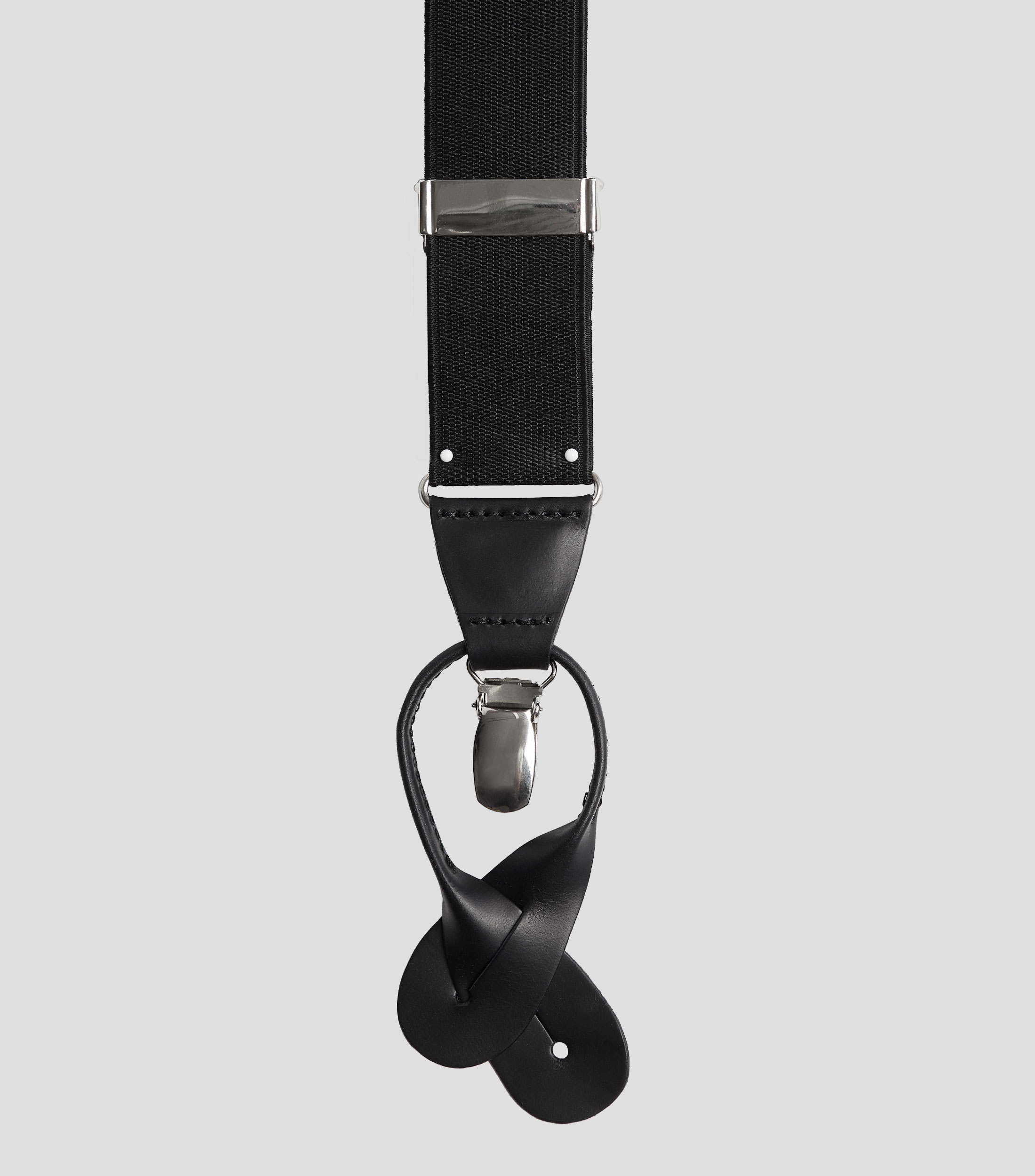 Tirantes en textil negro Hombre