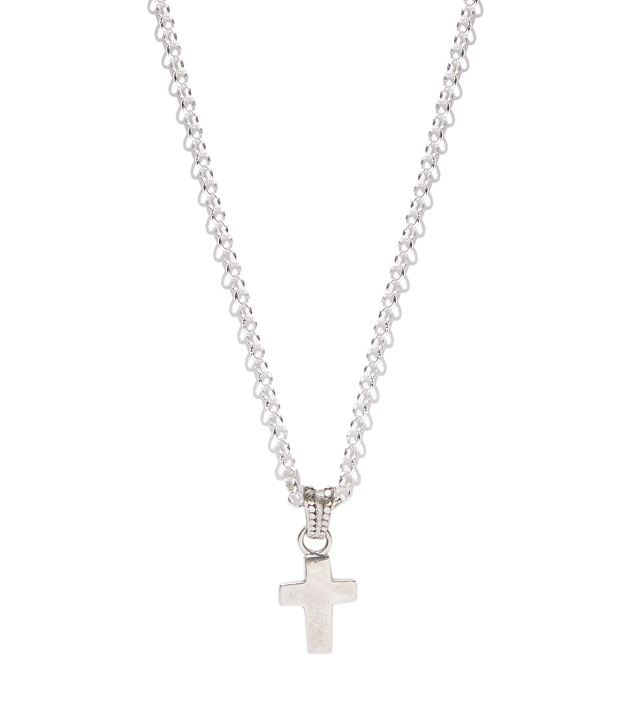 Collar en plata Hombre