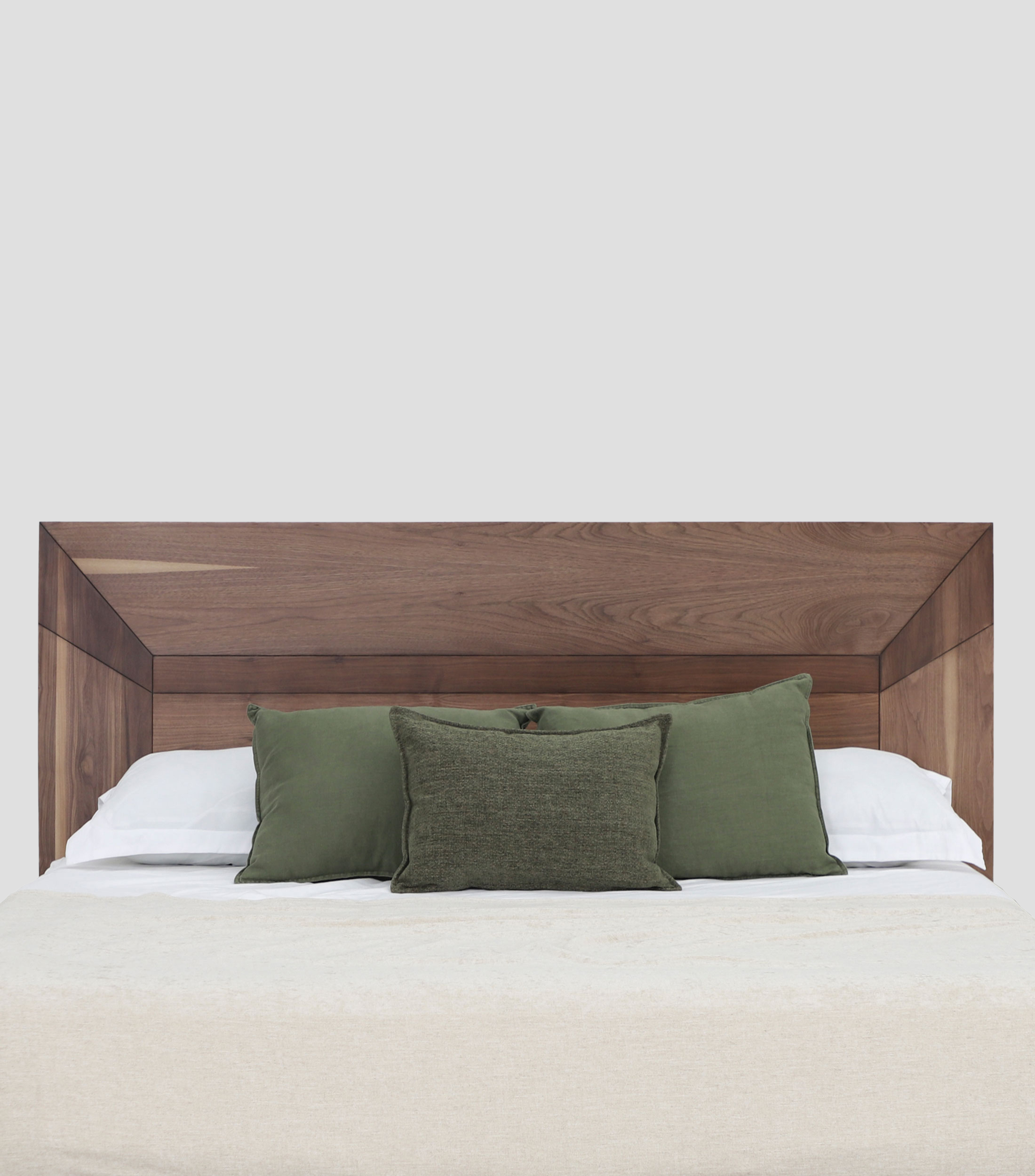 Cabecera de Cama Queen Size Madison en Chapa de Nogal Natural