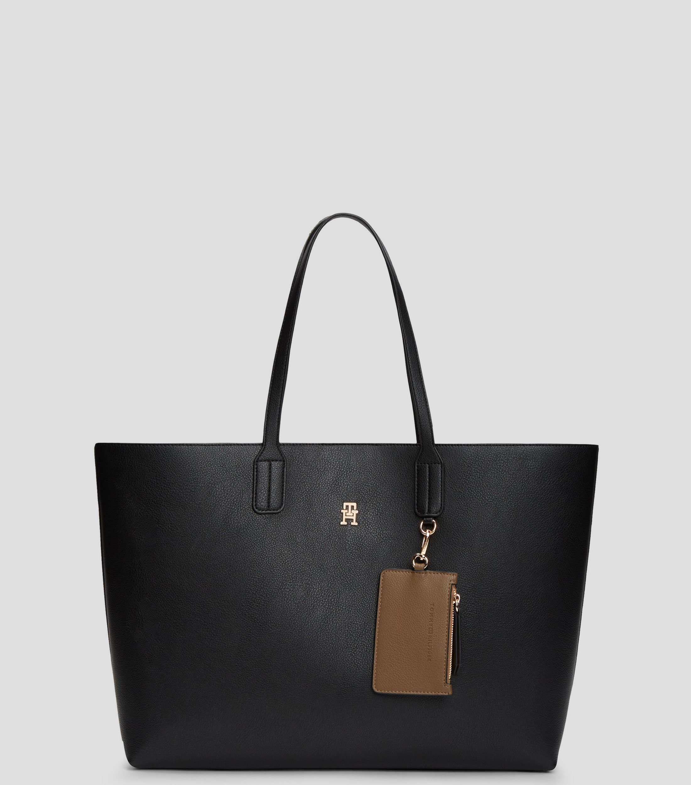 Bolsa tote negra Icon lisa Mujer