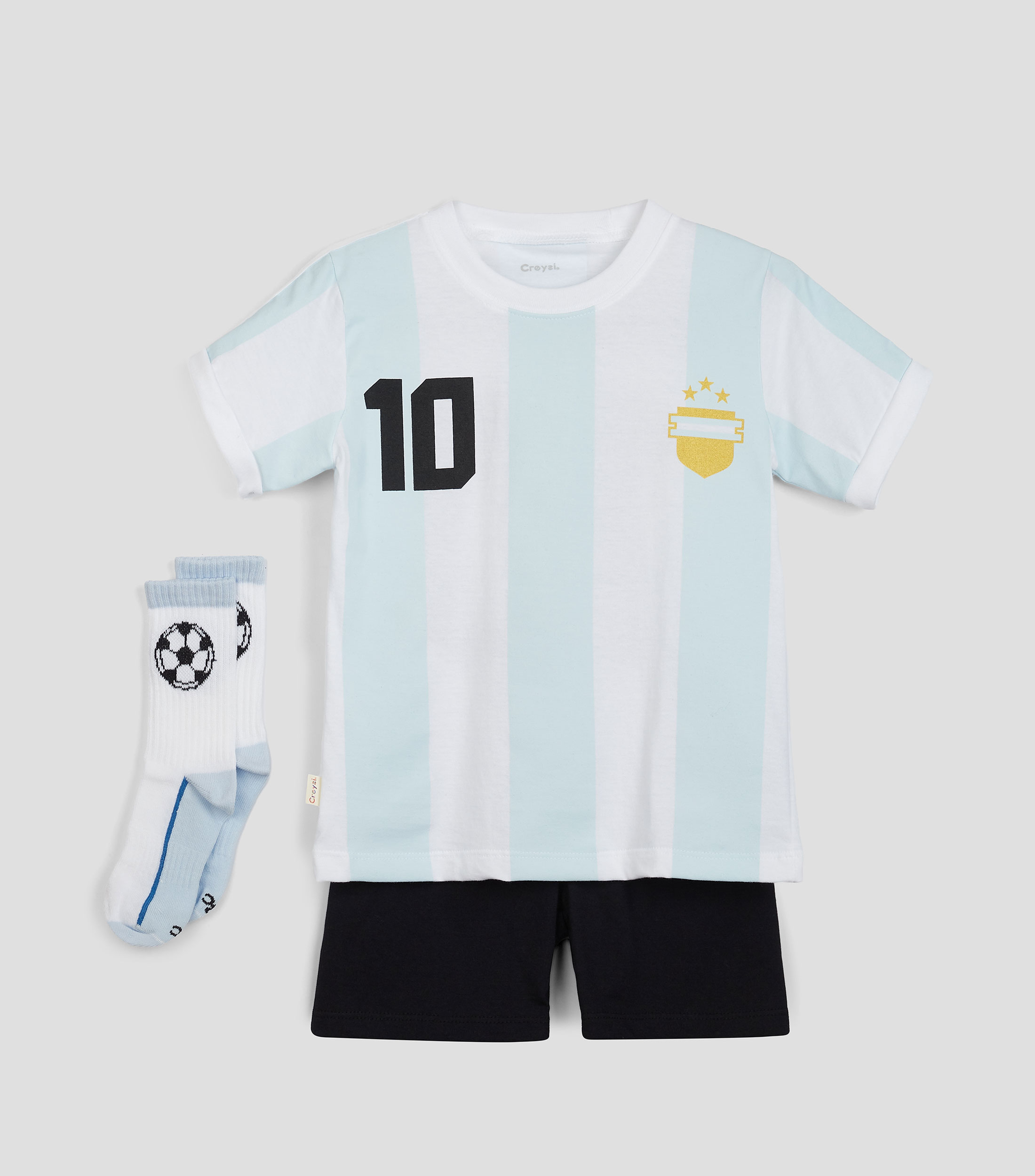 Conjunto de Playera, Short y Calcetines Niño