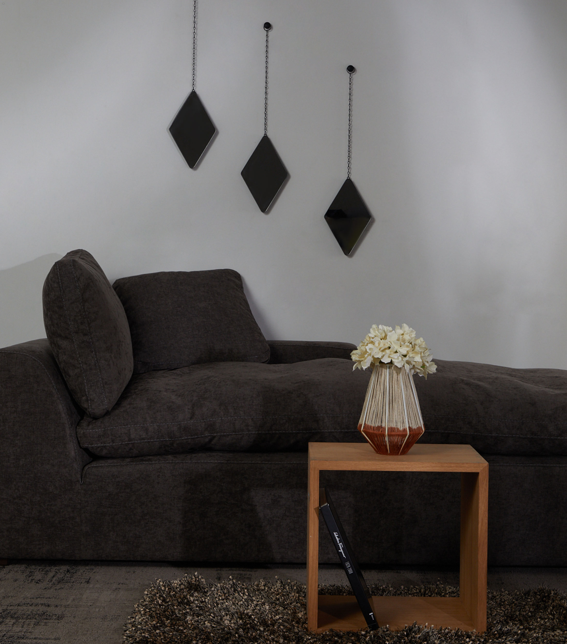 Chaise Lounge Derecho Serena Gris Oscuro