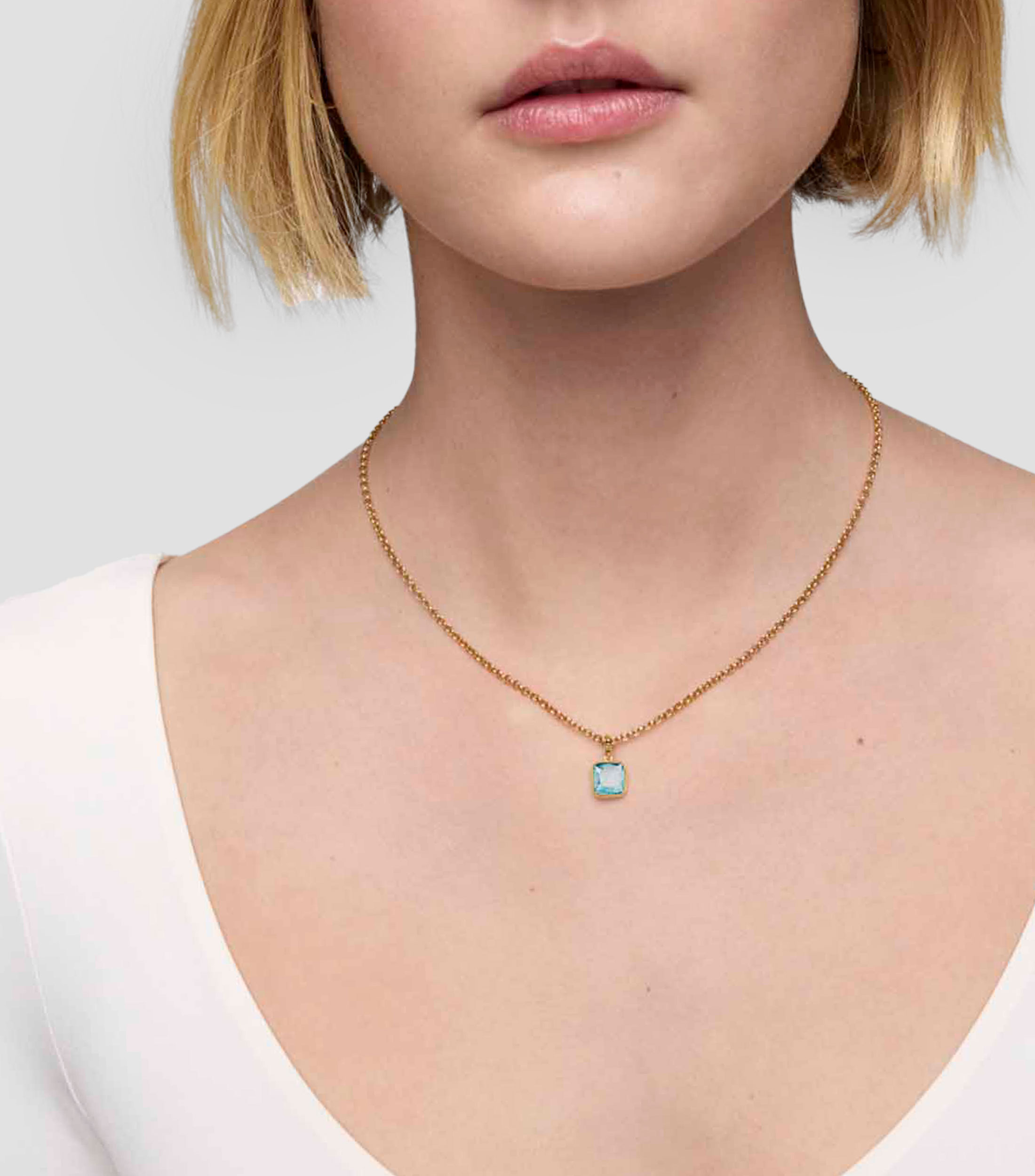 Dije Medallions con Topacio Mujer