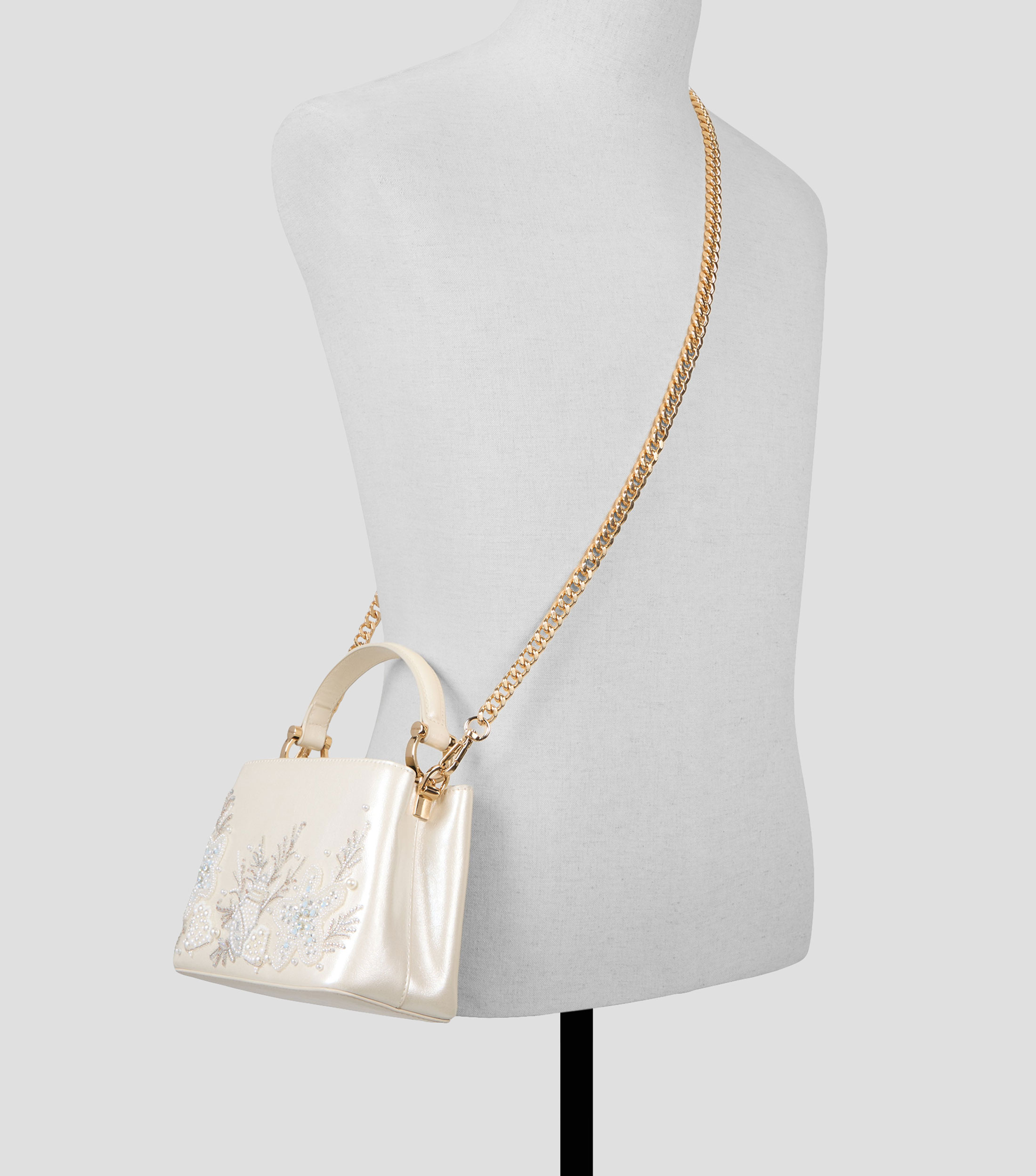 Bolsa shoulder Coraluna con pedrería Mujer
