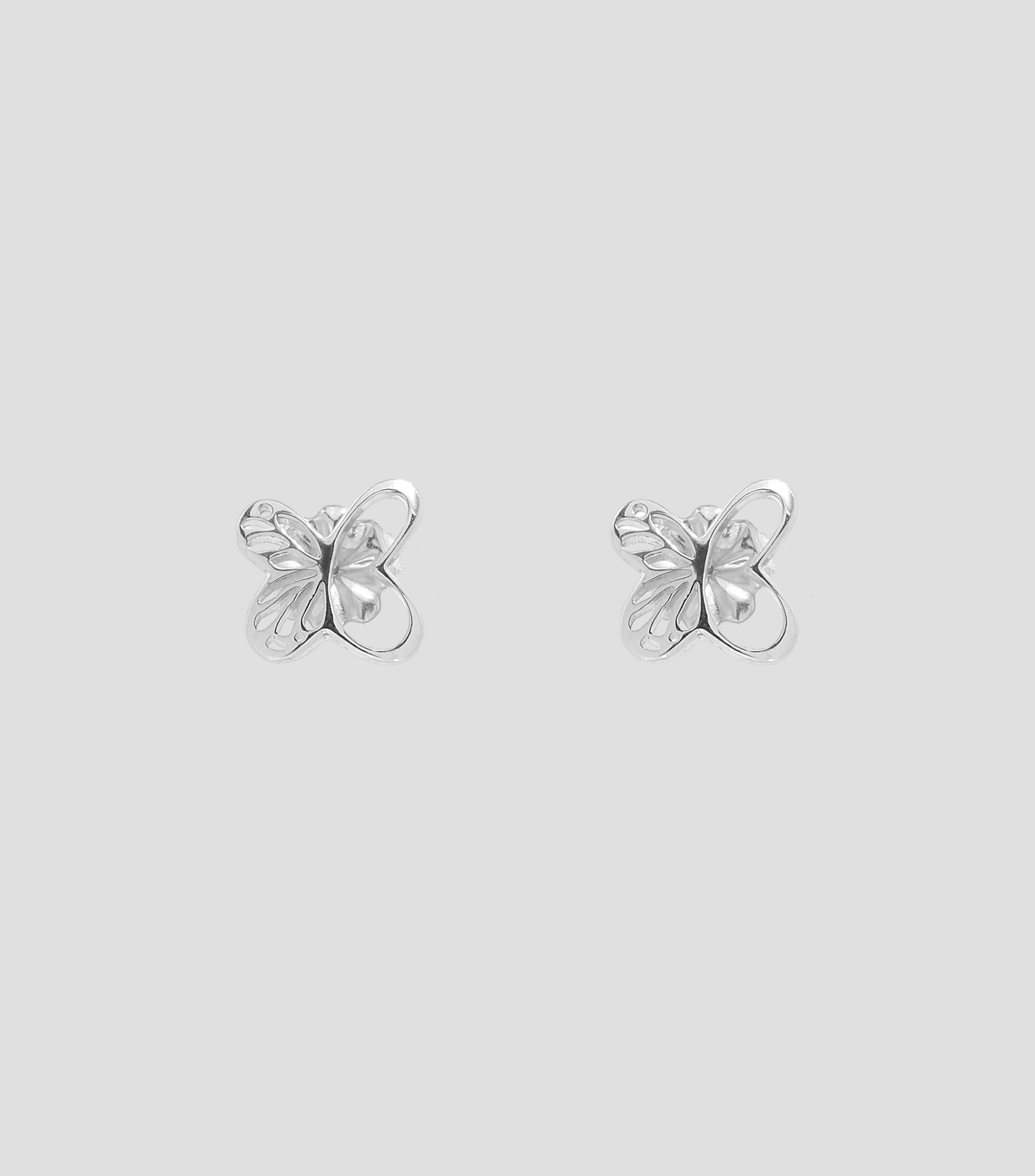 Aretes en plata Mariposa Mujer