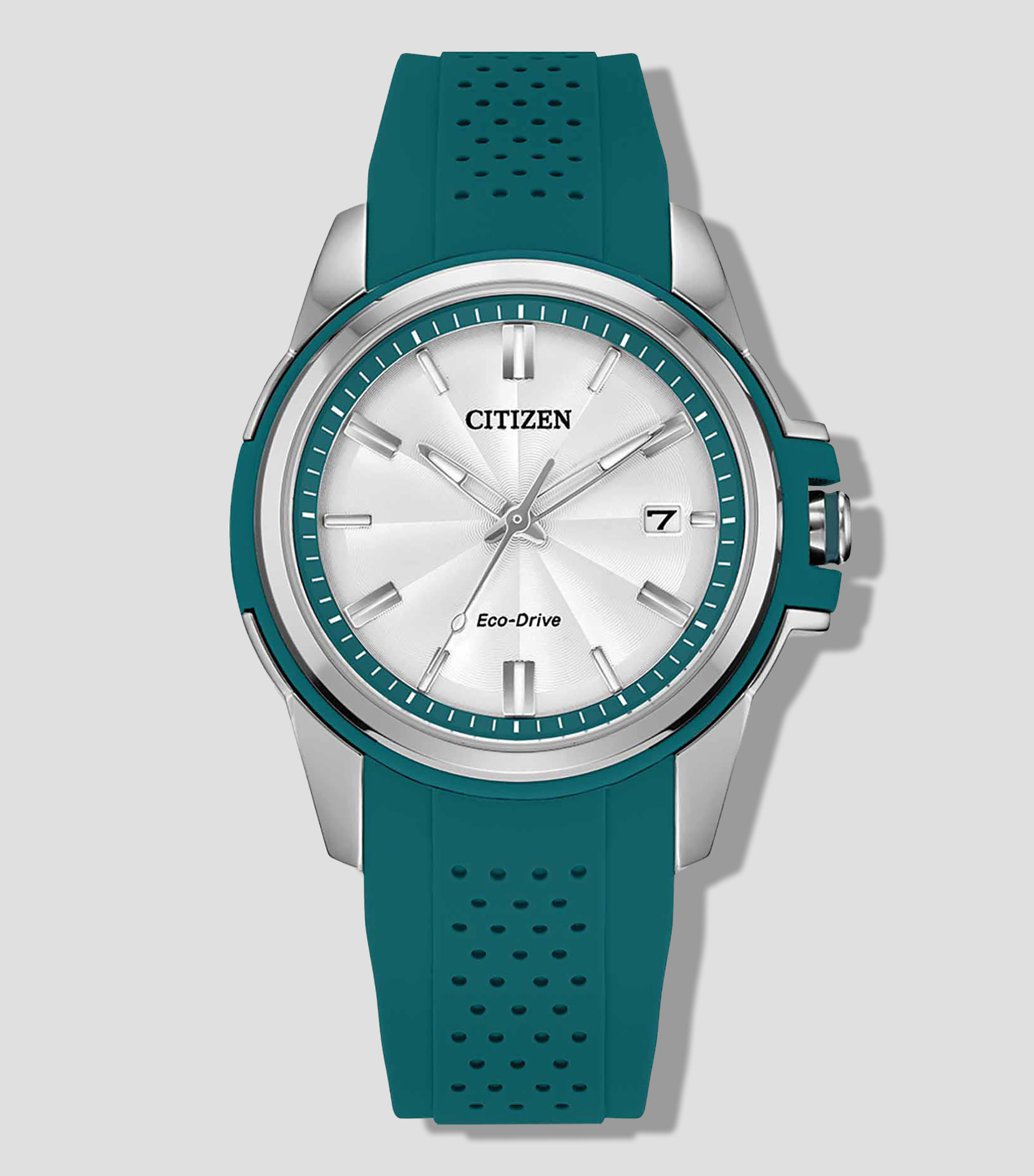 Reloj para mujer Veya Deportivo Verde, Plateado