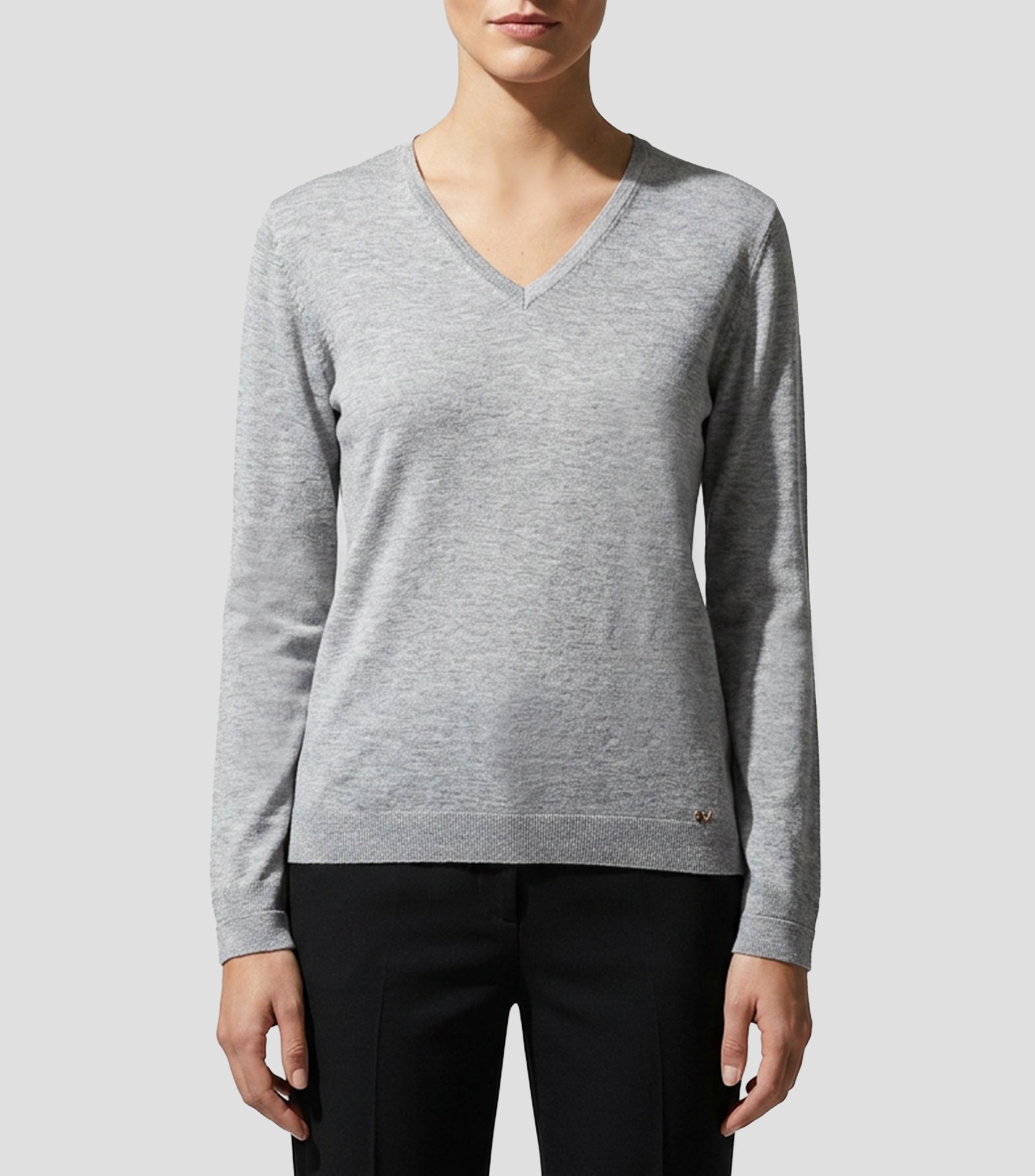 Suéter cuello V Mujer