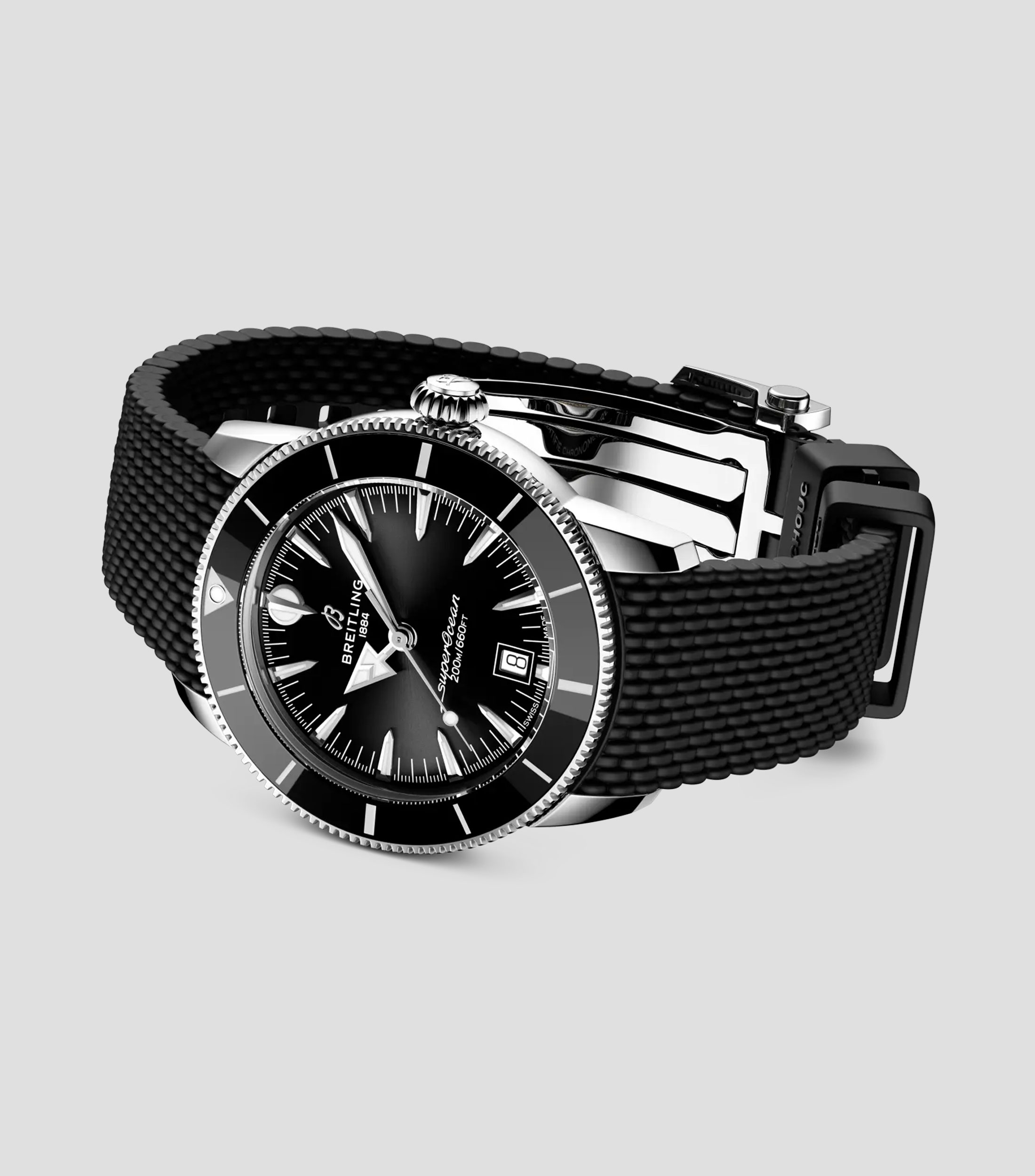 Reloj para Hombre Superocean Heritage B31 Automático 42 deportivo negro, plateado