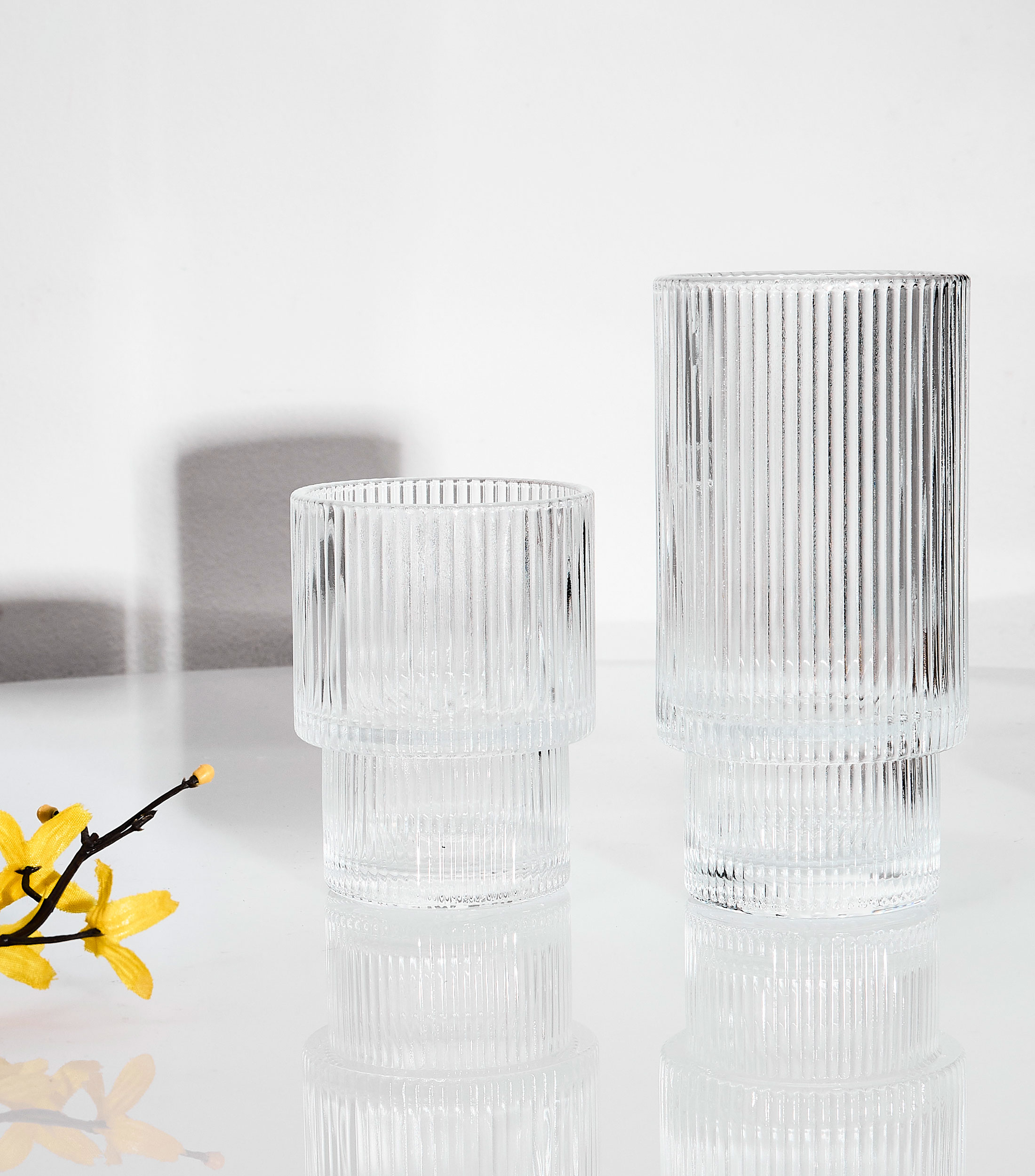 Vaso Old fashion con Relieve