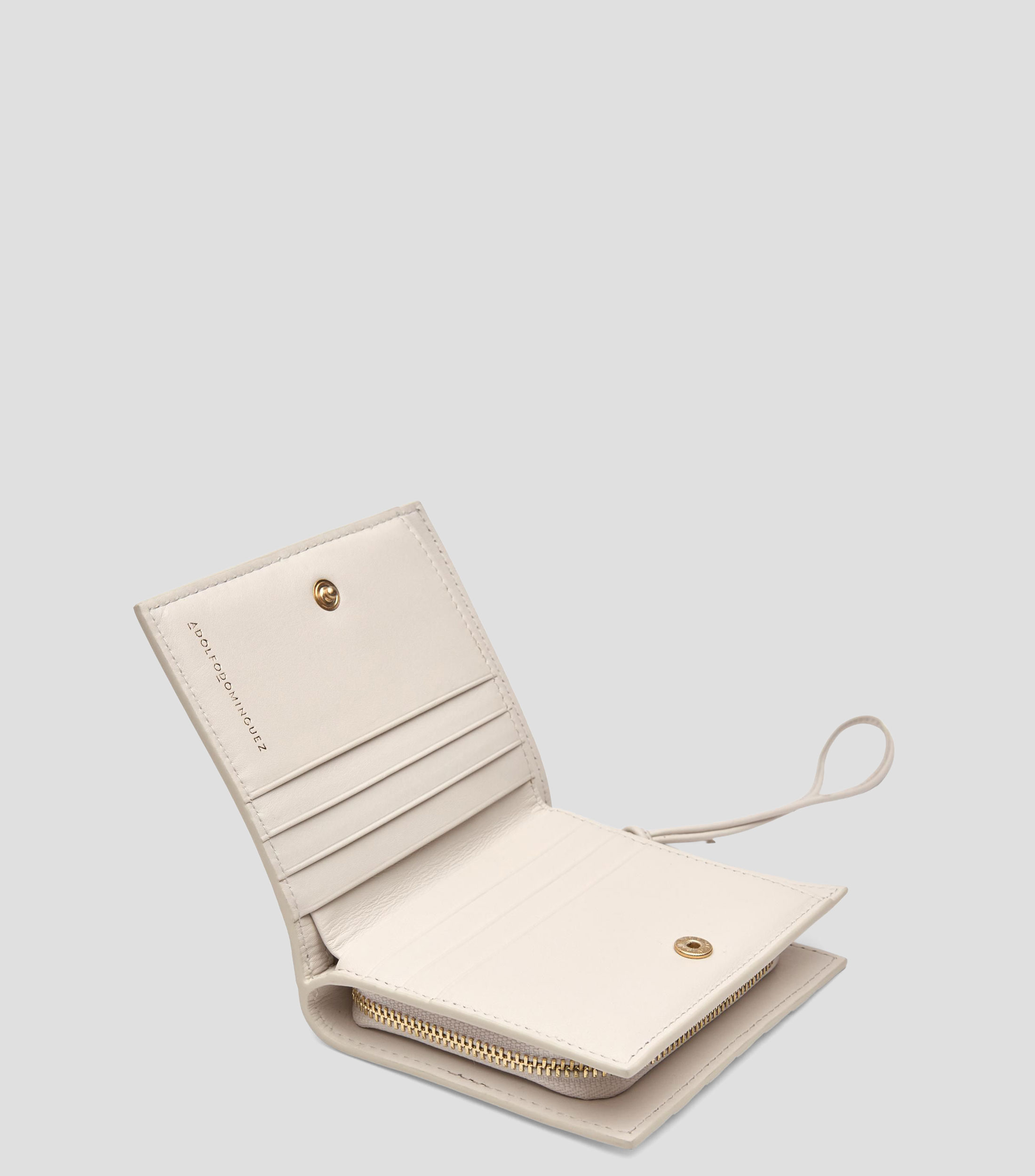 Cartera en piel lisa Mujer