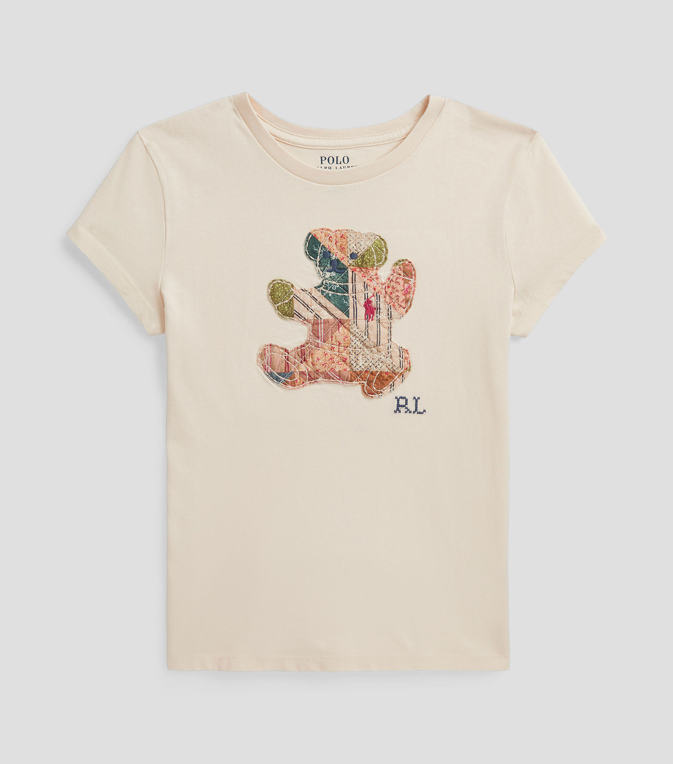 Playera cuello redondo manga corta estampada Niña