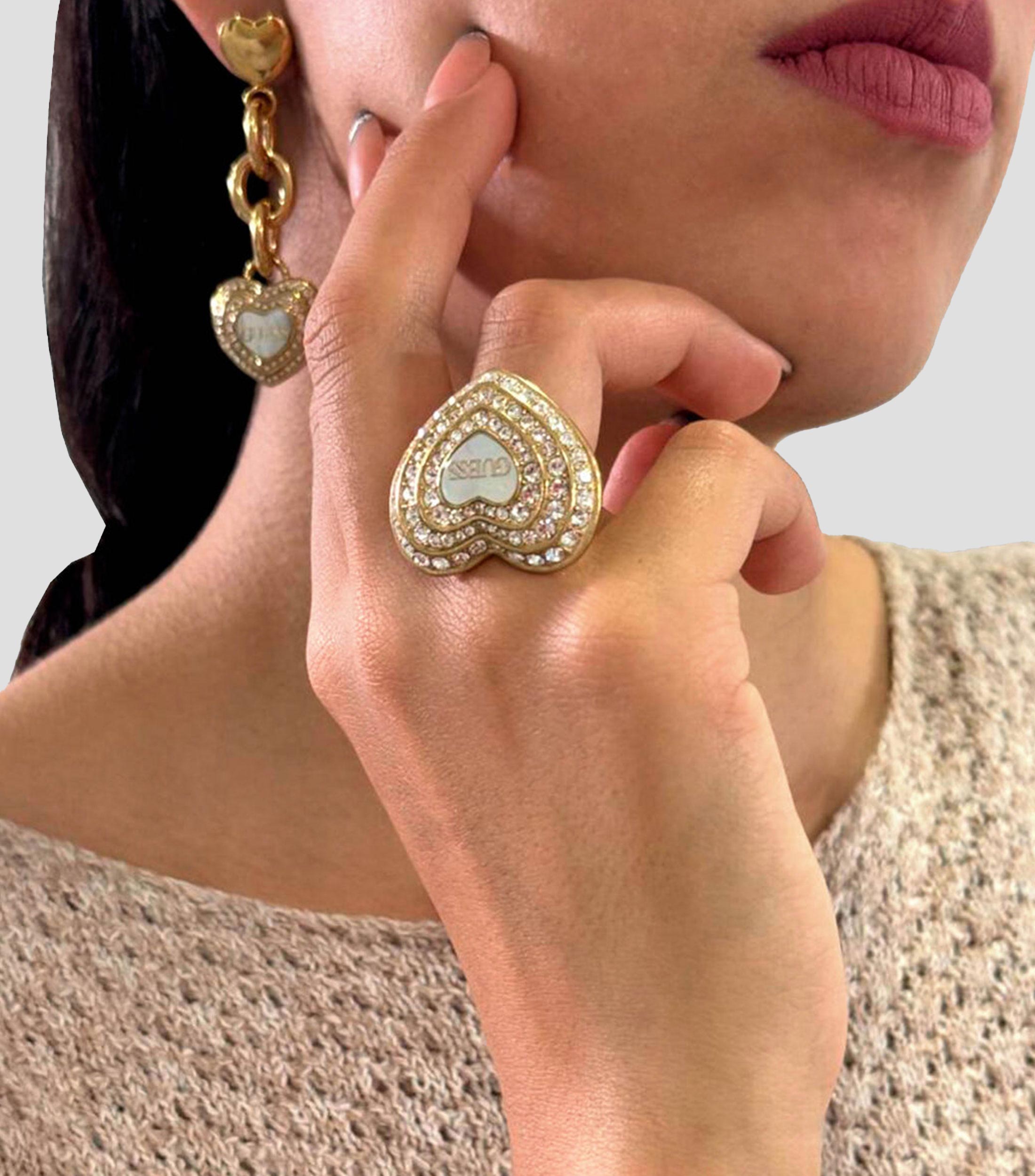 Anillo con corazón Amami Mujer