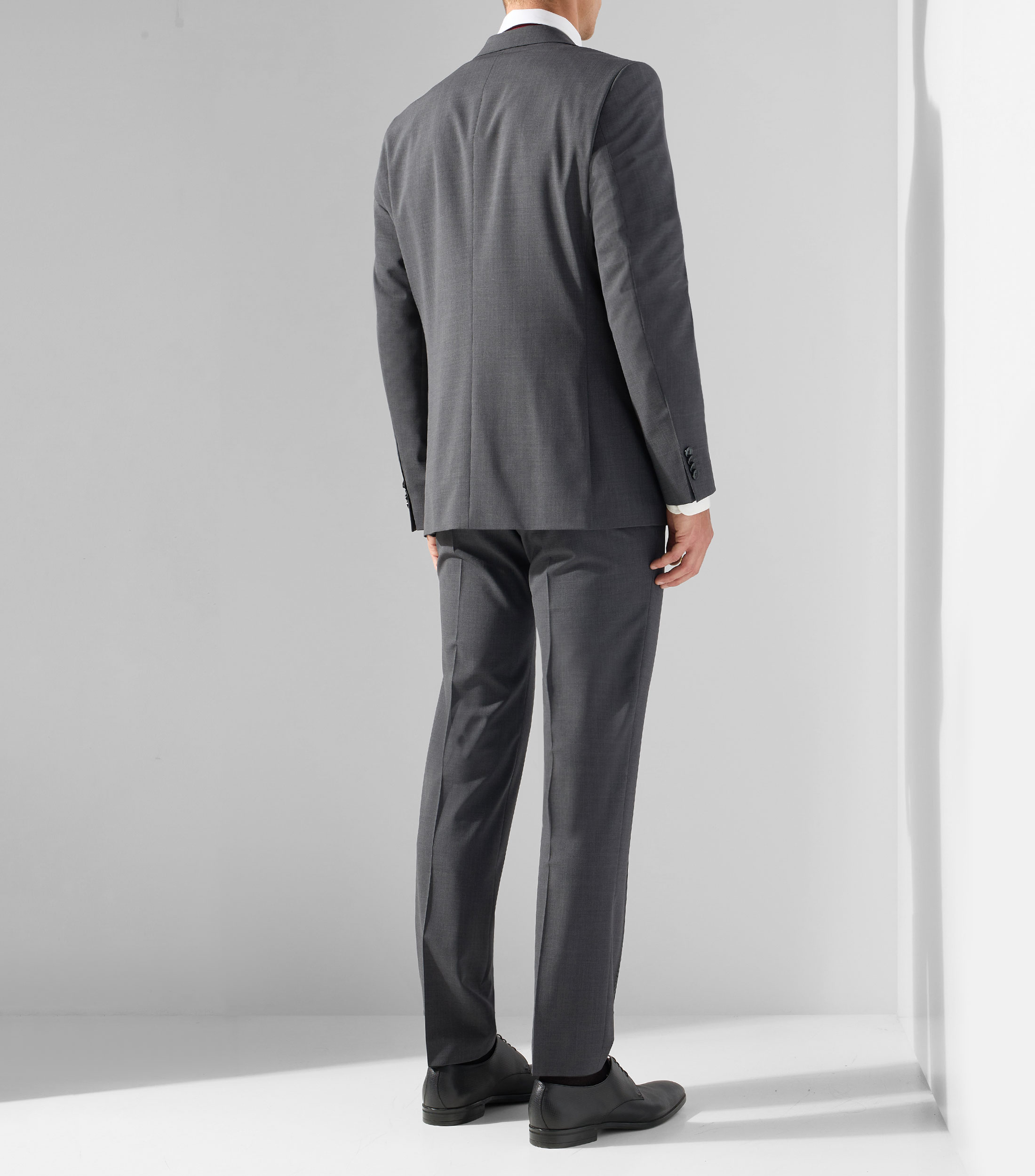 Traje de corte recto liso Hombre