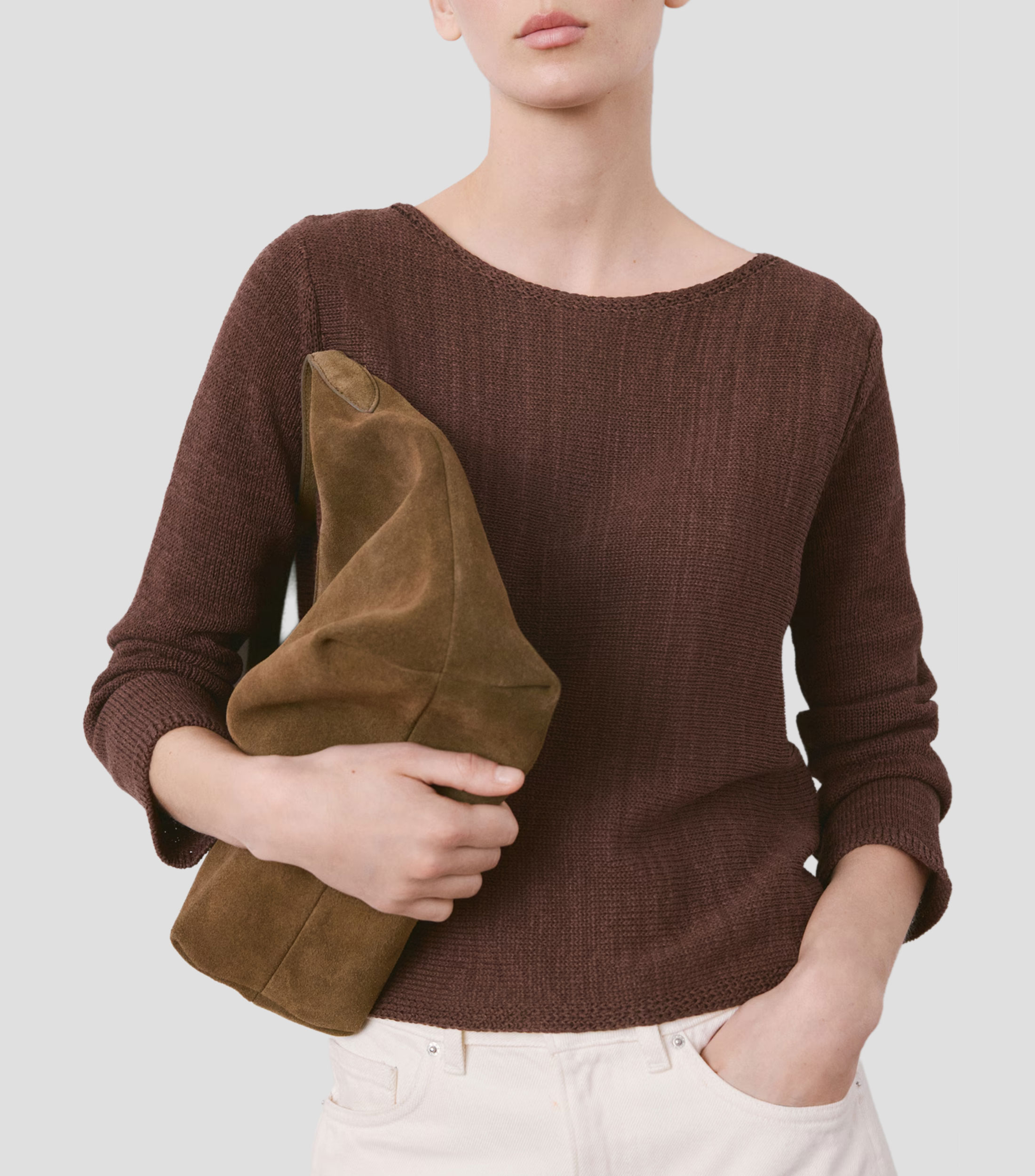 Suéter cuello redondo Mujer