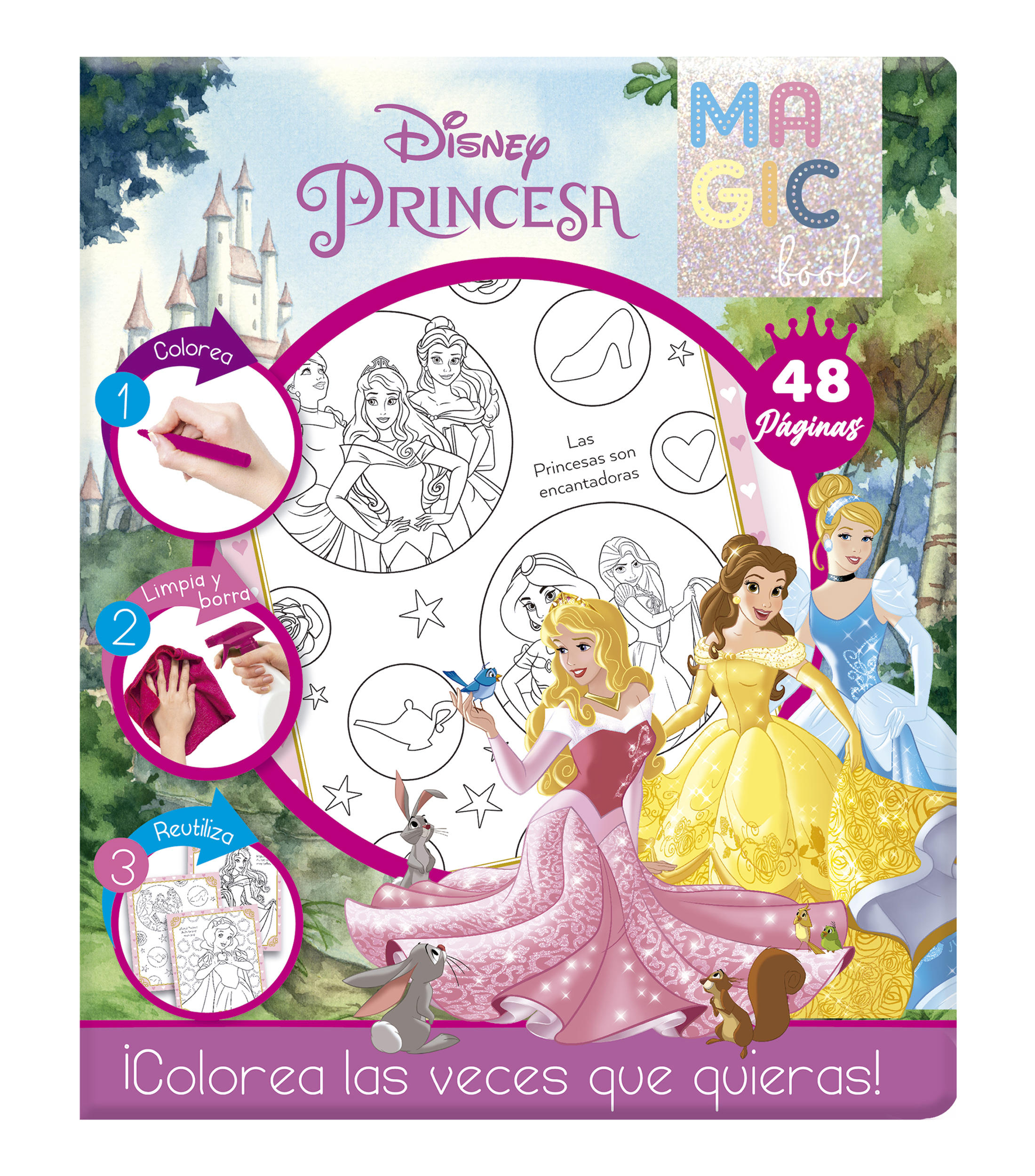 Upak Magic Book Princesa Disney, Libro para Colorear Mágico - El Palacio de  Hierro